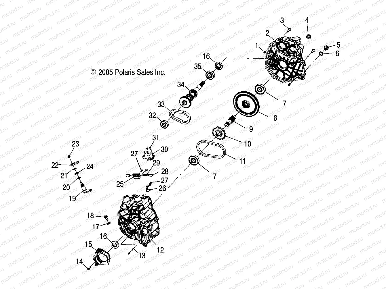 DRIVE TRAIN | DRIVE TRAIN, MAIN GEARCASE - A08BG50AA (4999201549920154C09)