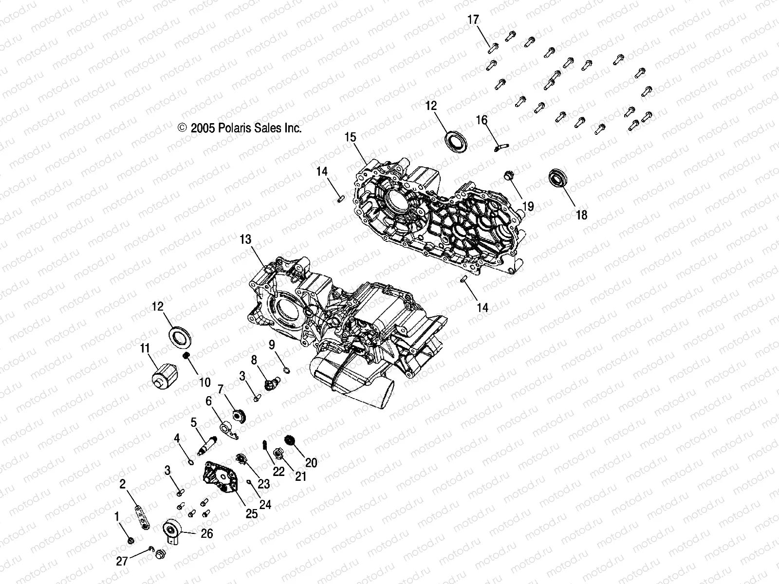 DRIVE TRAIN | DRIVE TRAIN, MAIN GEARCASE - A09TN50EA (4999204069920406D05)