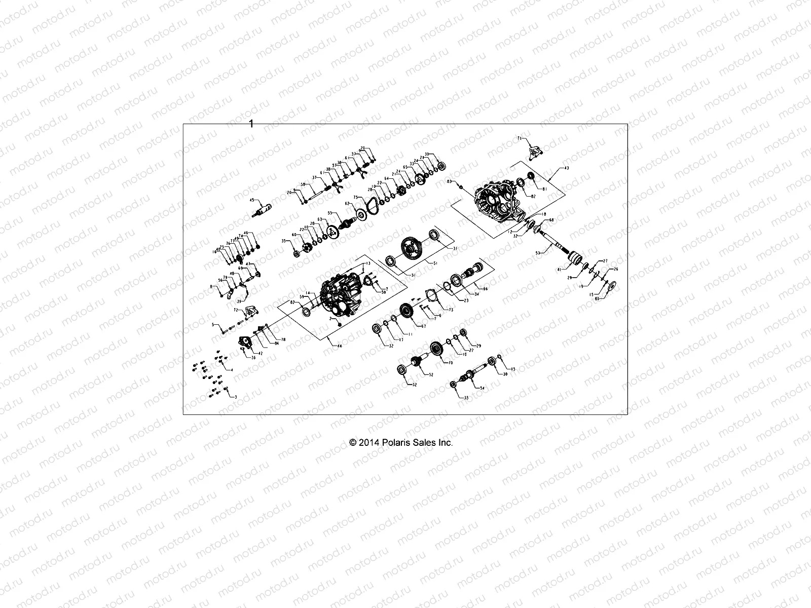 DRIVE TRAIN | DRIVE TRAIN, MAIN GEARCASE - A15DAA32AA/AJ (49ATVGEARCASE1333376)
