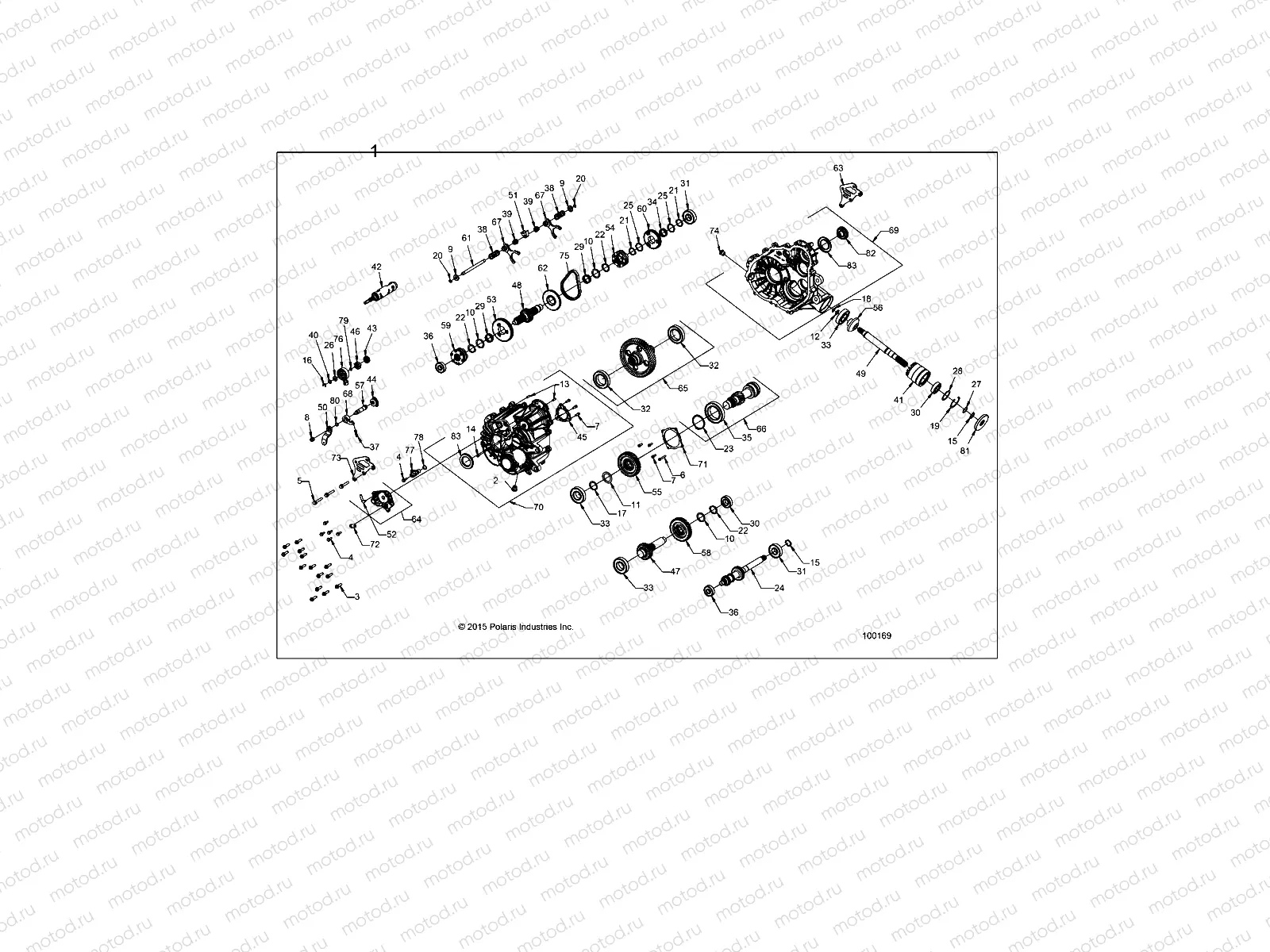 DRIVE TRAIN | DRIVE TRAIN, MAIN GEARCASE - A16DAA32A1/A7 (100169)