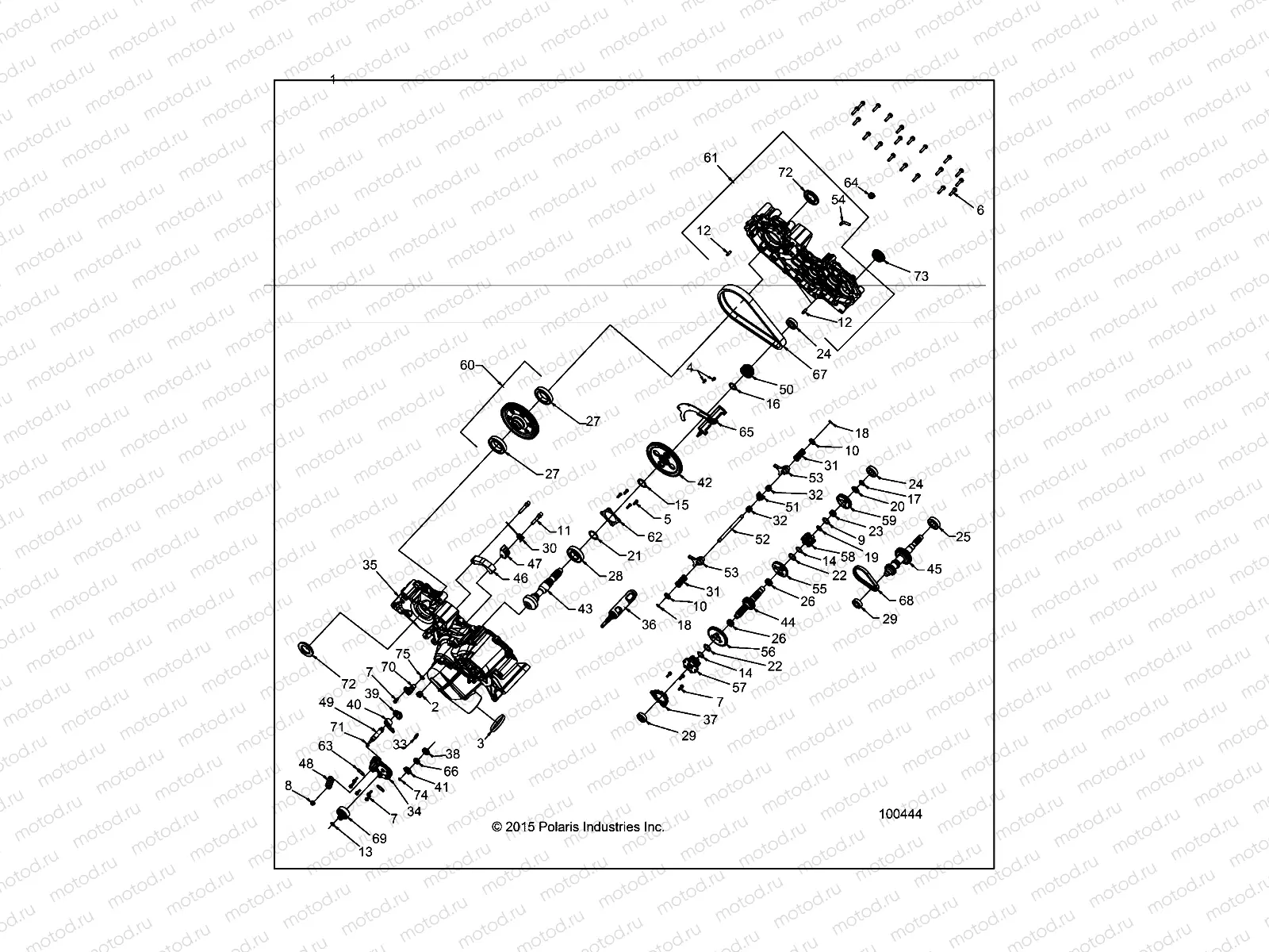 DRIVE TRAIN | DRIVE TRAIN, MAIN GEARCASE - A16SAA57N1