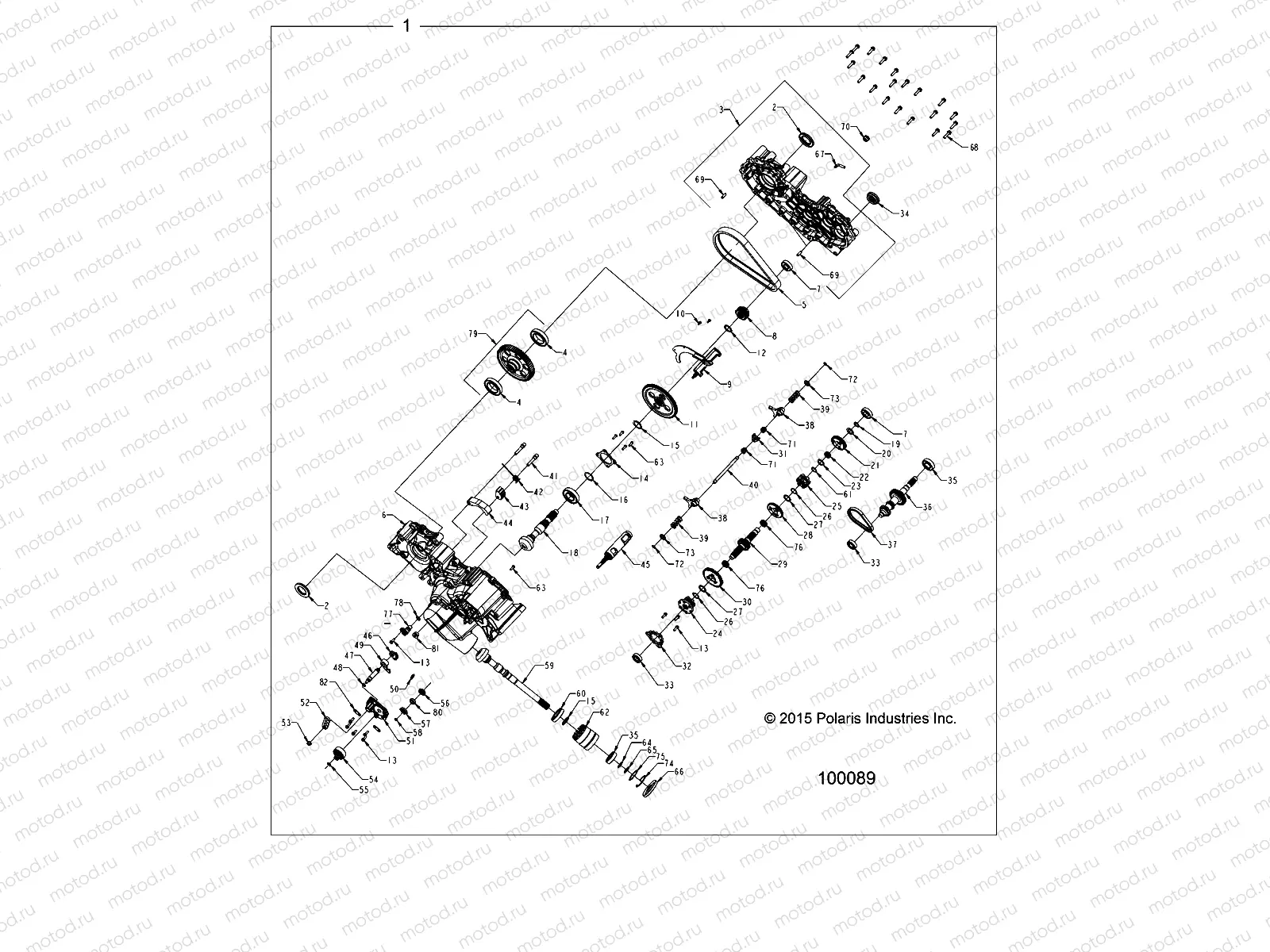 DRIVE TRAIN | DRIVE TRAIN, MAIN GEARCASE - A16SHD57A9/AR/E57AS/AM