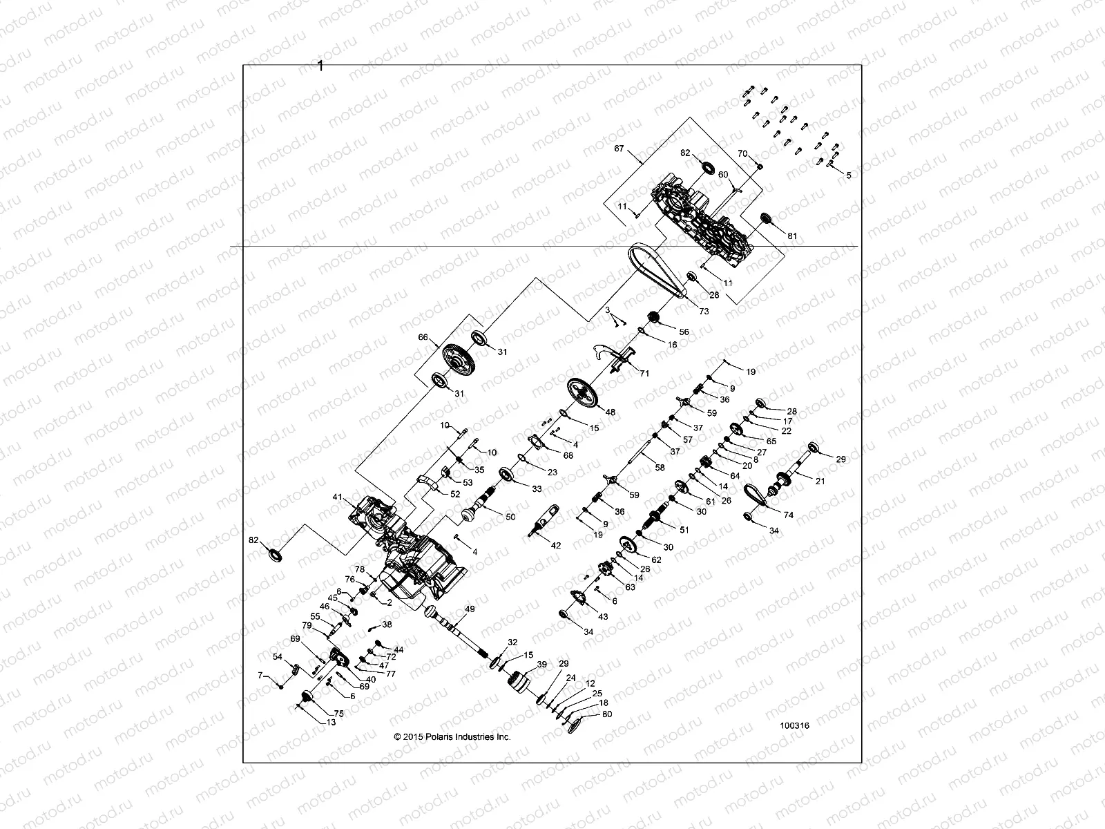 DRIVE TRAIN | DRIVE TRAIN, MAIN GEARCASE - A16SUH57N6