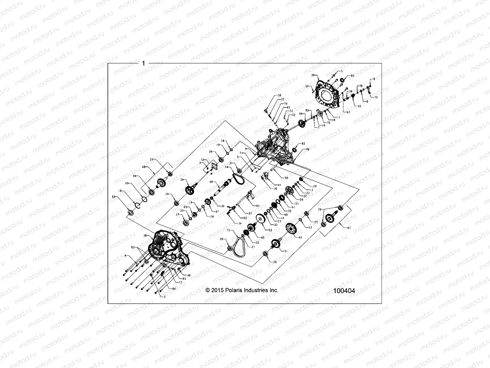 DRIVE TRAIN | DRIVE TRAIN, MAIN GEARCASE - A16SXS95FK