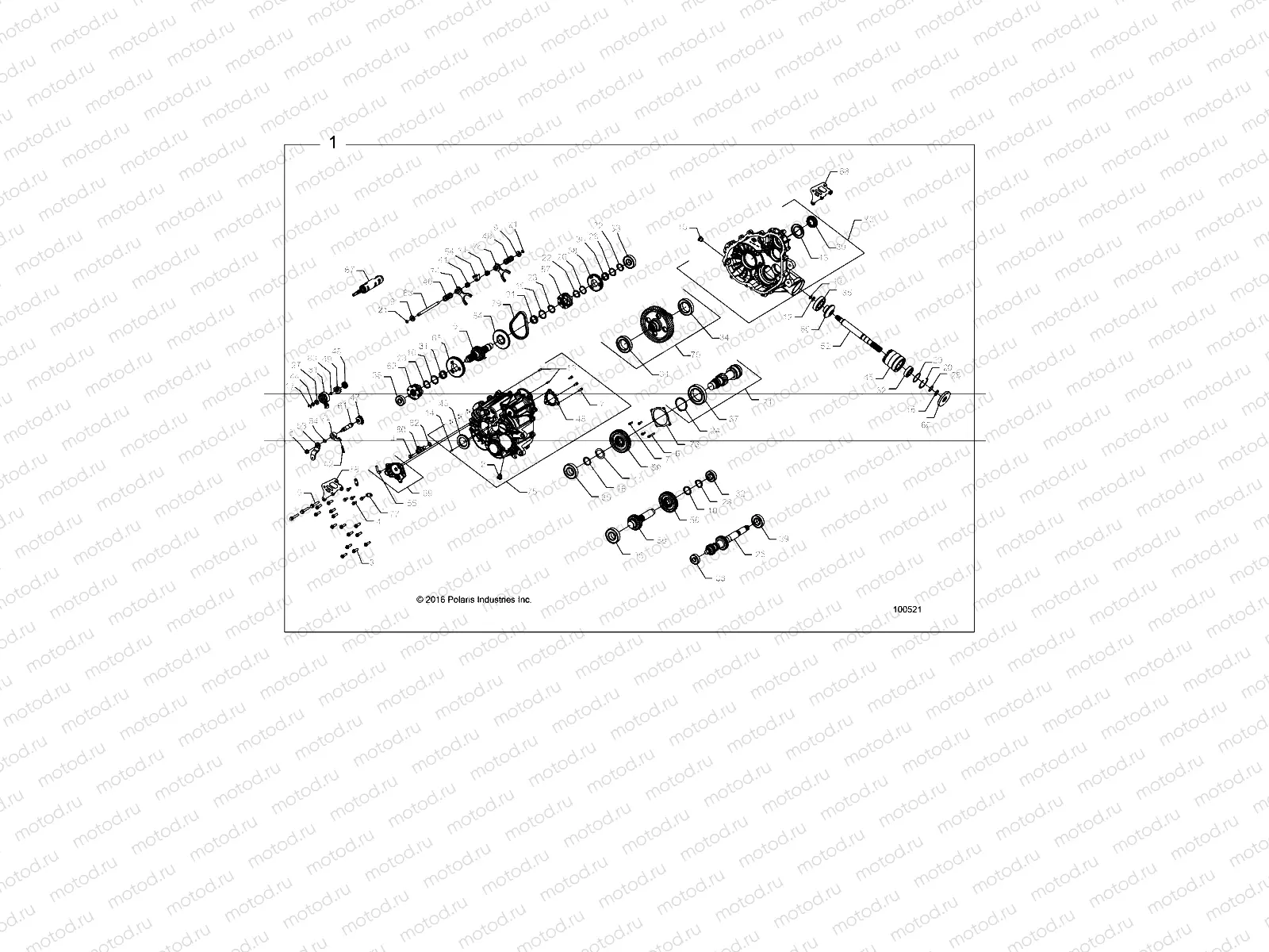 DRIVE TRAIN | DRIVE TRAIN, MAIN GEARCASE - A17DAE57AM (100521)