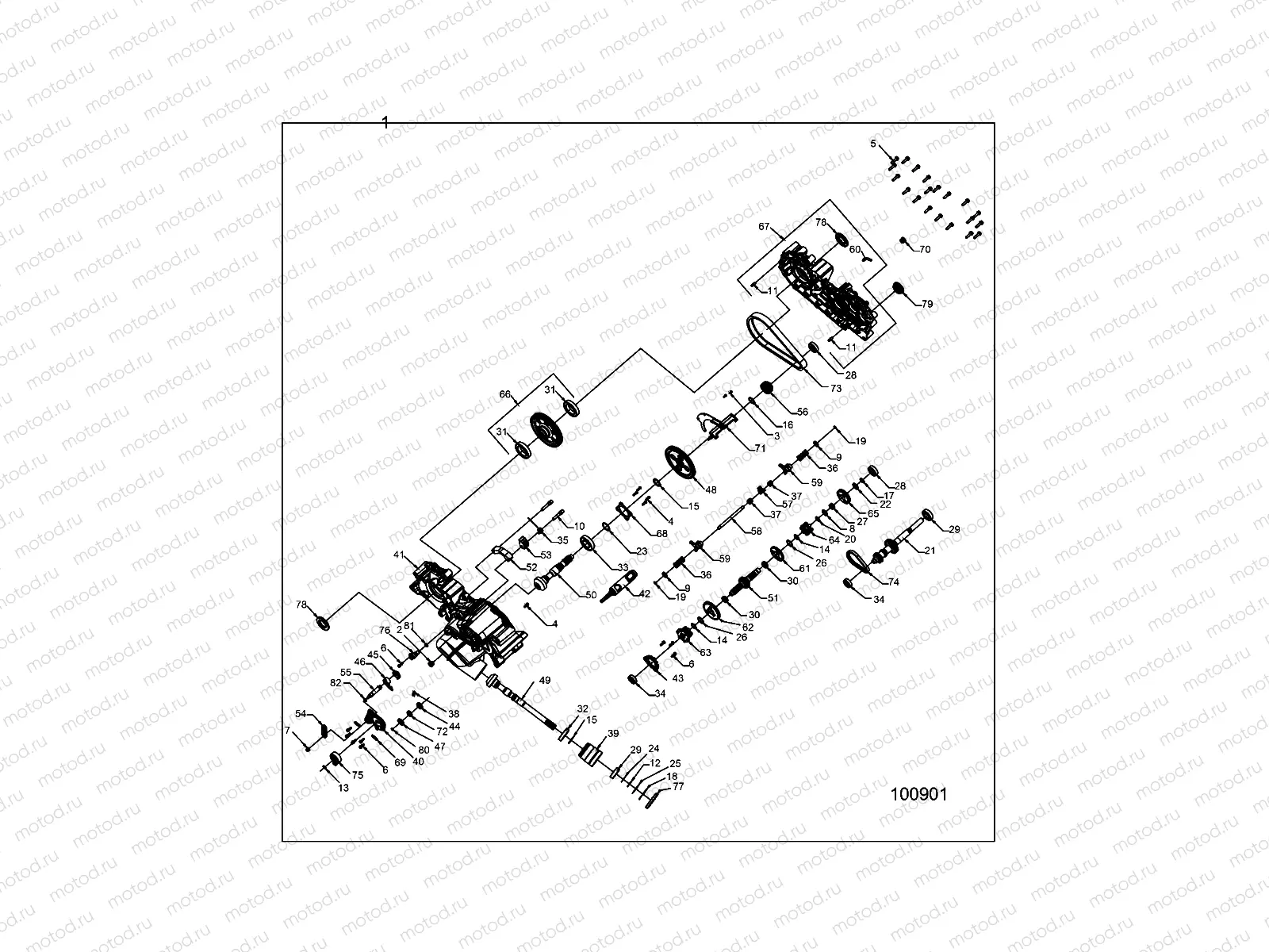 DRIVE TRAIN | DRIVE TRAIN, MAIN GEARCASE - A17SEF57A4