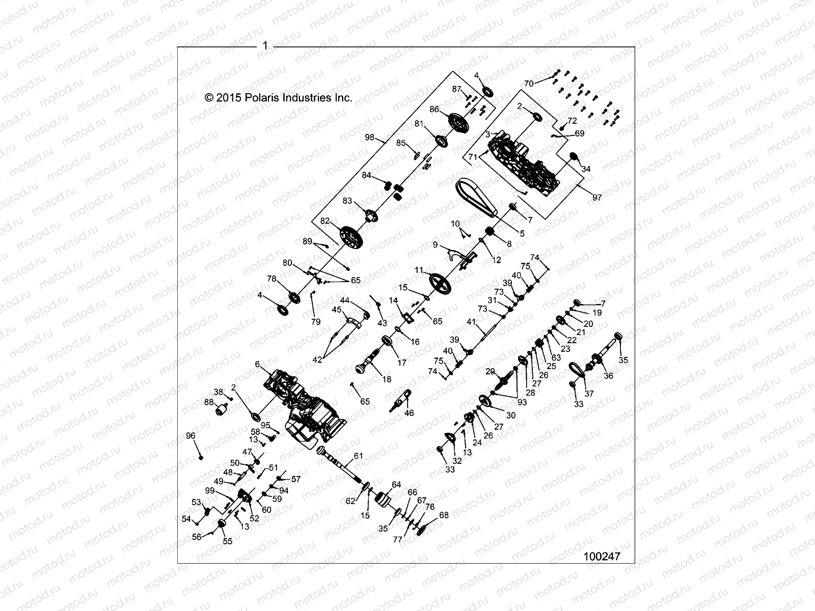 DRIVE TRAIN | DRIVE TRAIN, MAIN GEARCASE - A17SWE57N1 (100247)