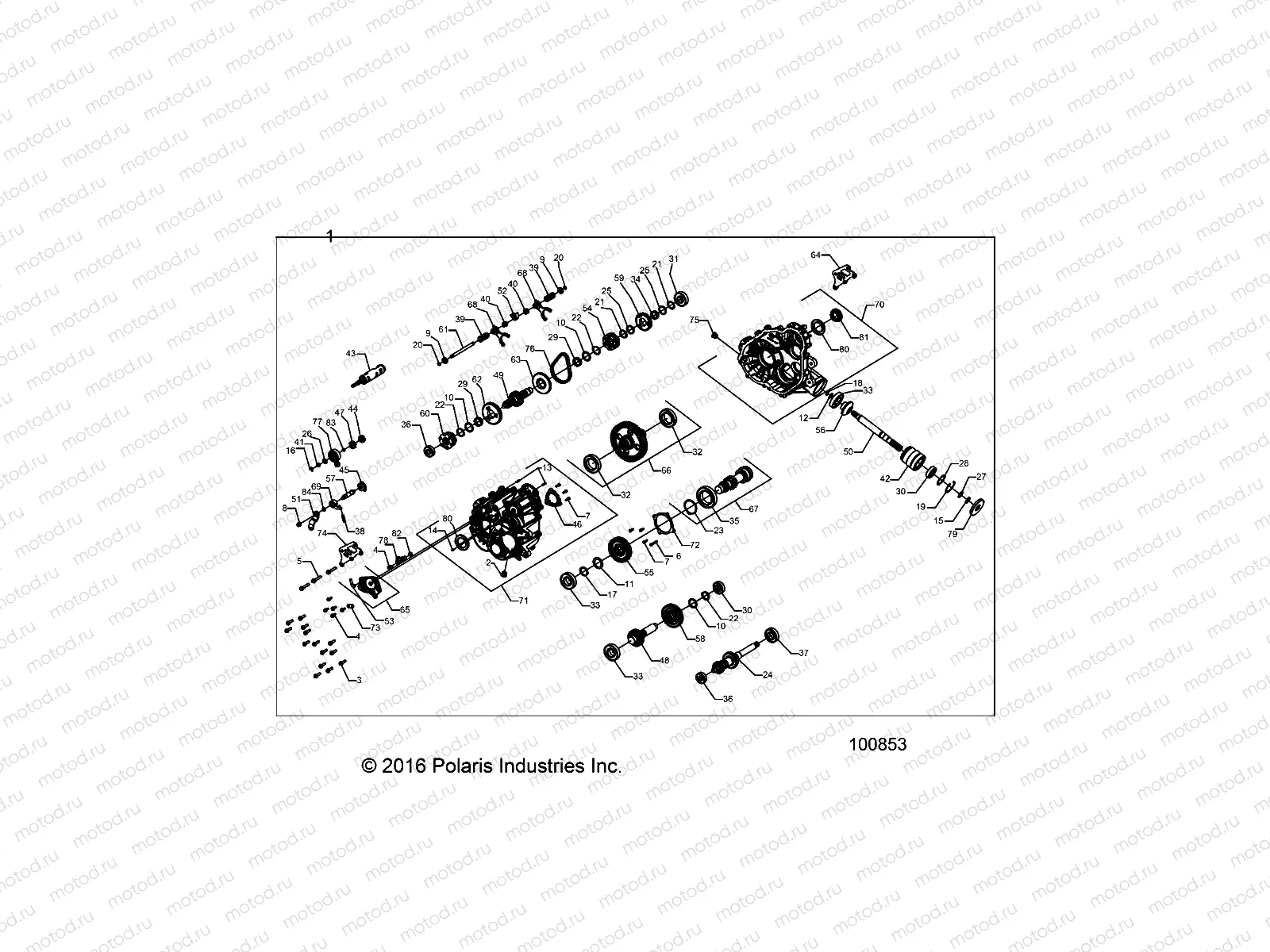 DRIVE TRAIN | DRIVE TRAIN, MAIN GEARCASE - A18DAE57B2 (100853)