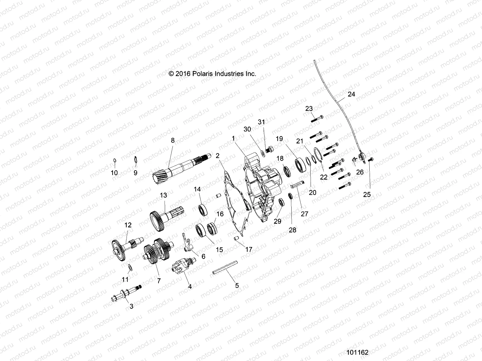 DRIVE TRAIN | DRIVE TRAIN, MAIN GEARCASE - A18HAA15B7/B2 (101162)