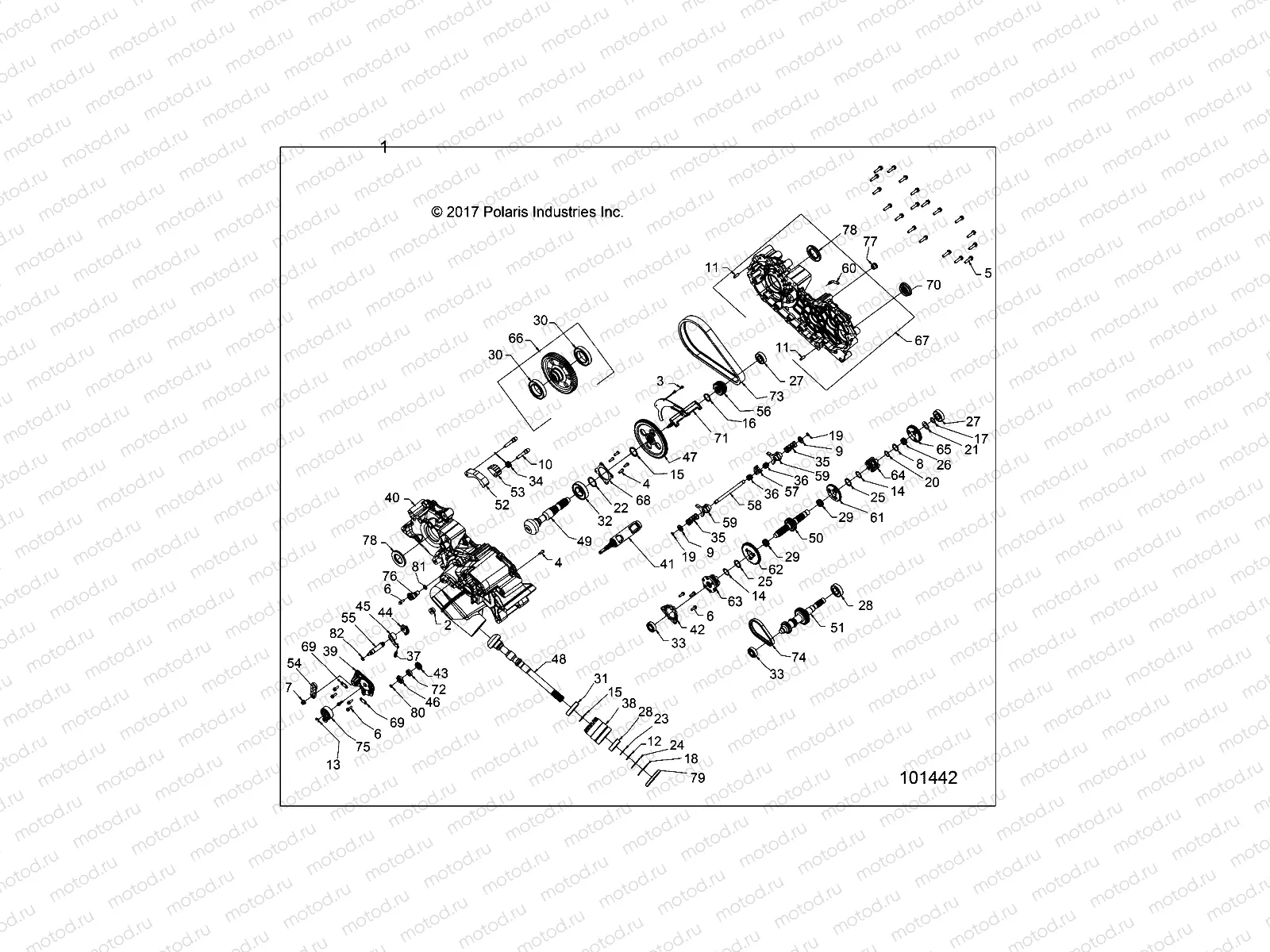 DRIVE TRAIN | DRIVE TRAIN, MAIN GEARCASE - A18SEF57N5