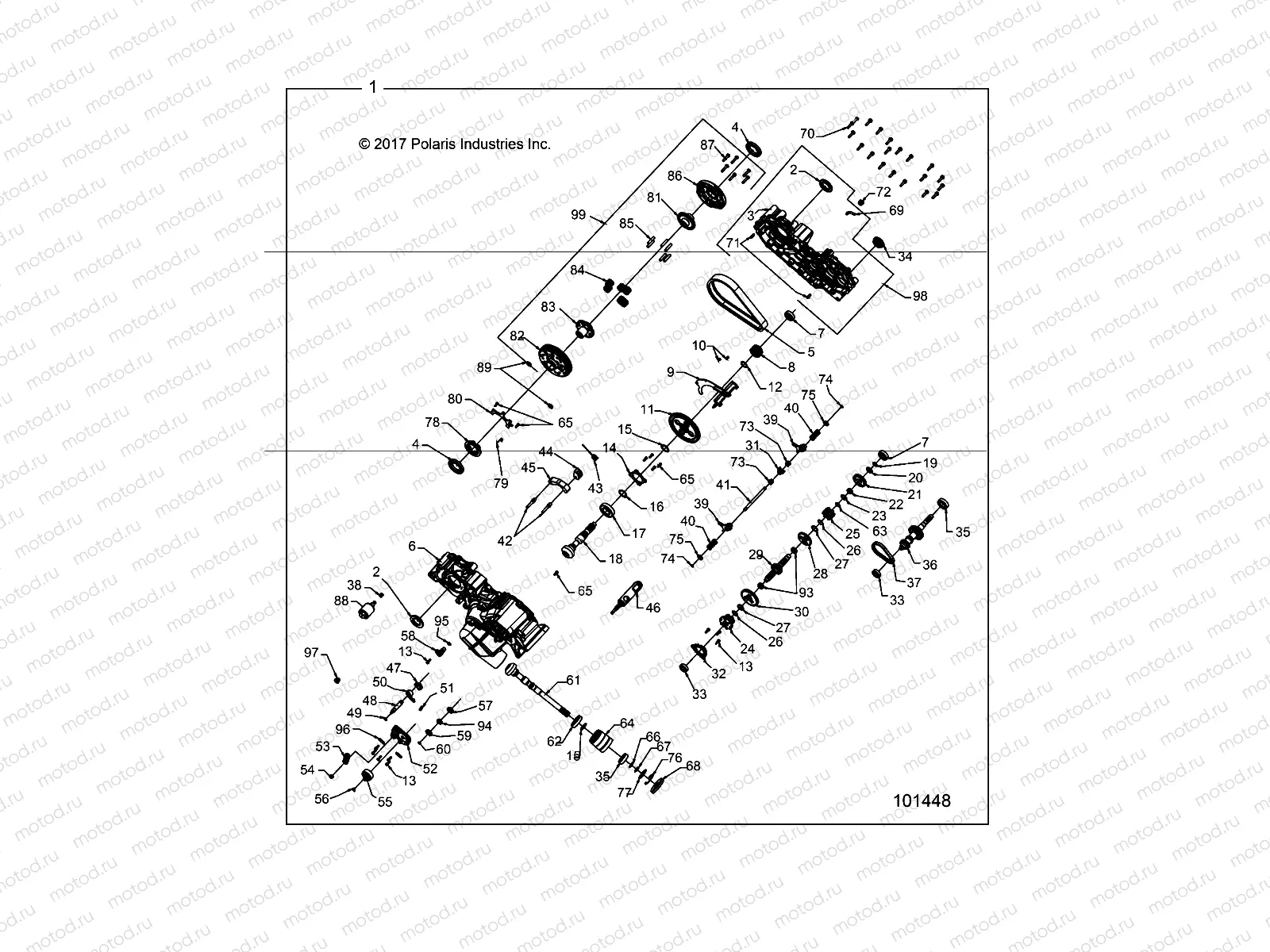 DRIVE TRAIN | DRIVE TRAIN, MAIN GEARCASE - A18SUE57N5
