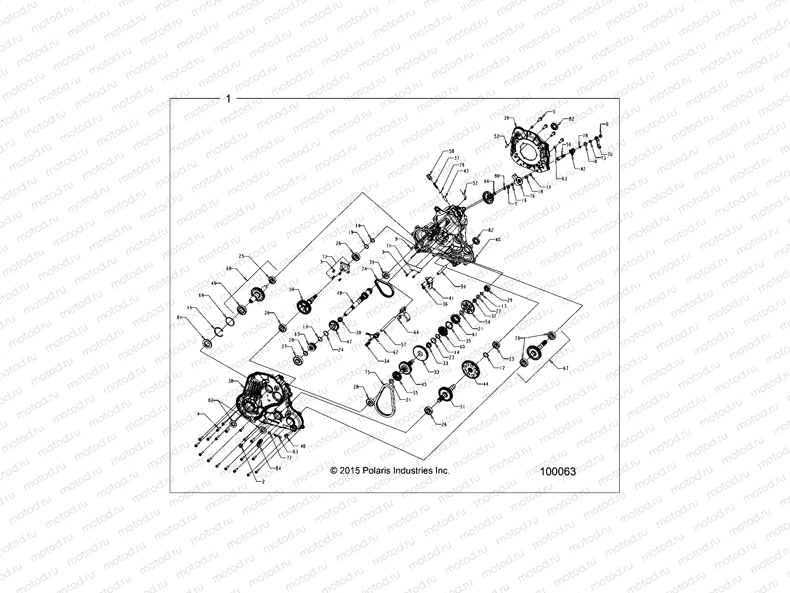 DRIVE TRAIN | DRIVE TRAIN, MAIN GEARCASE - A18SVE95BR (100063)