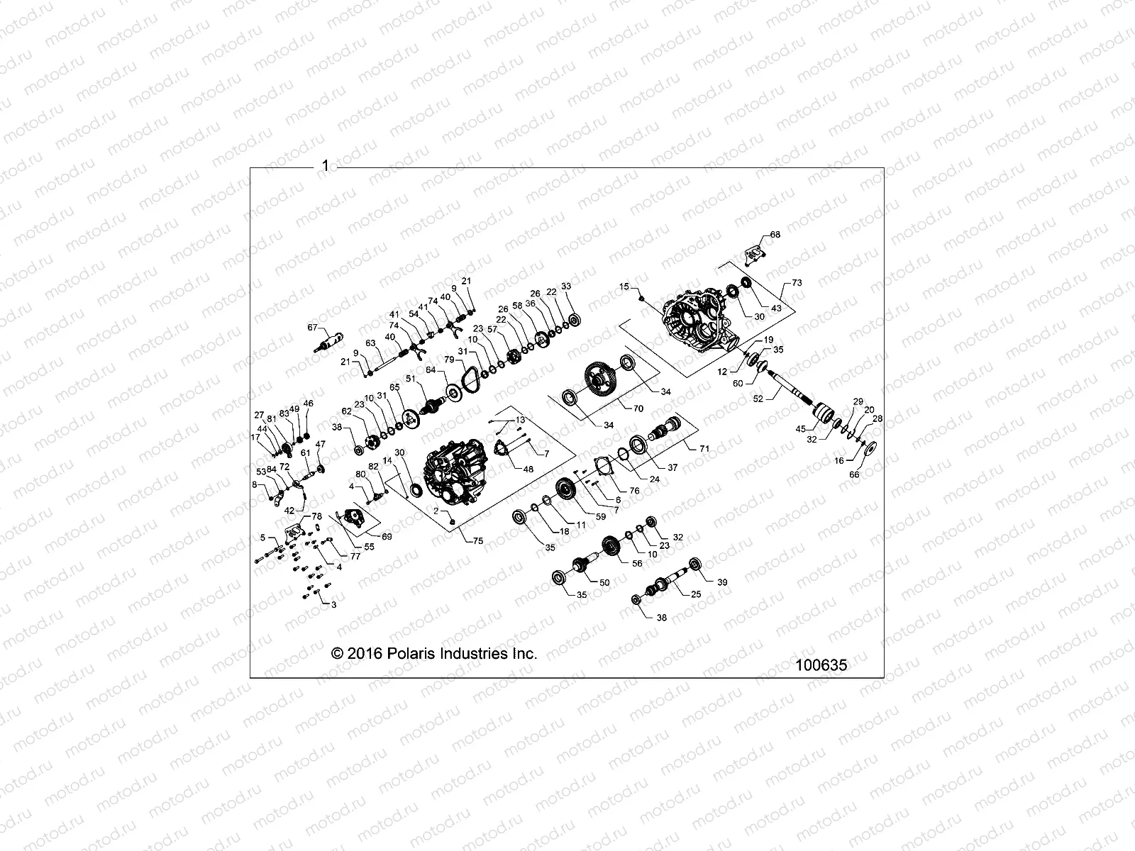 DRIVE TRAIN | DRIVE TRAIN, MAIN GEARCASE - A19DAE57D5 (100635)