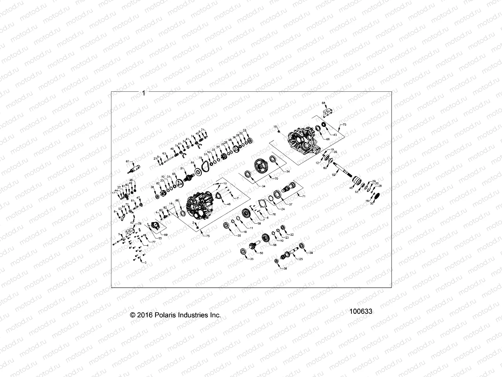 DRIVE TRAIN | DRIVE TRAIN, MAIN GEARCASE - A19DCE87AK (100633)
