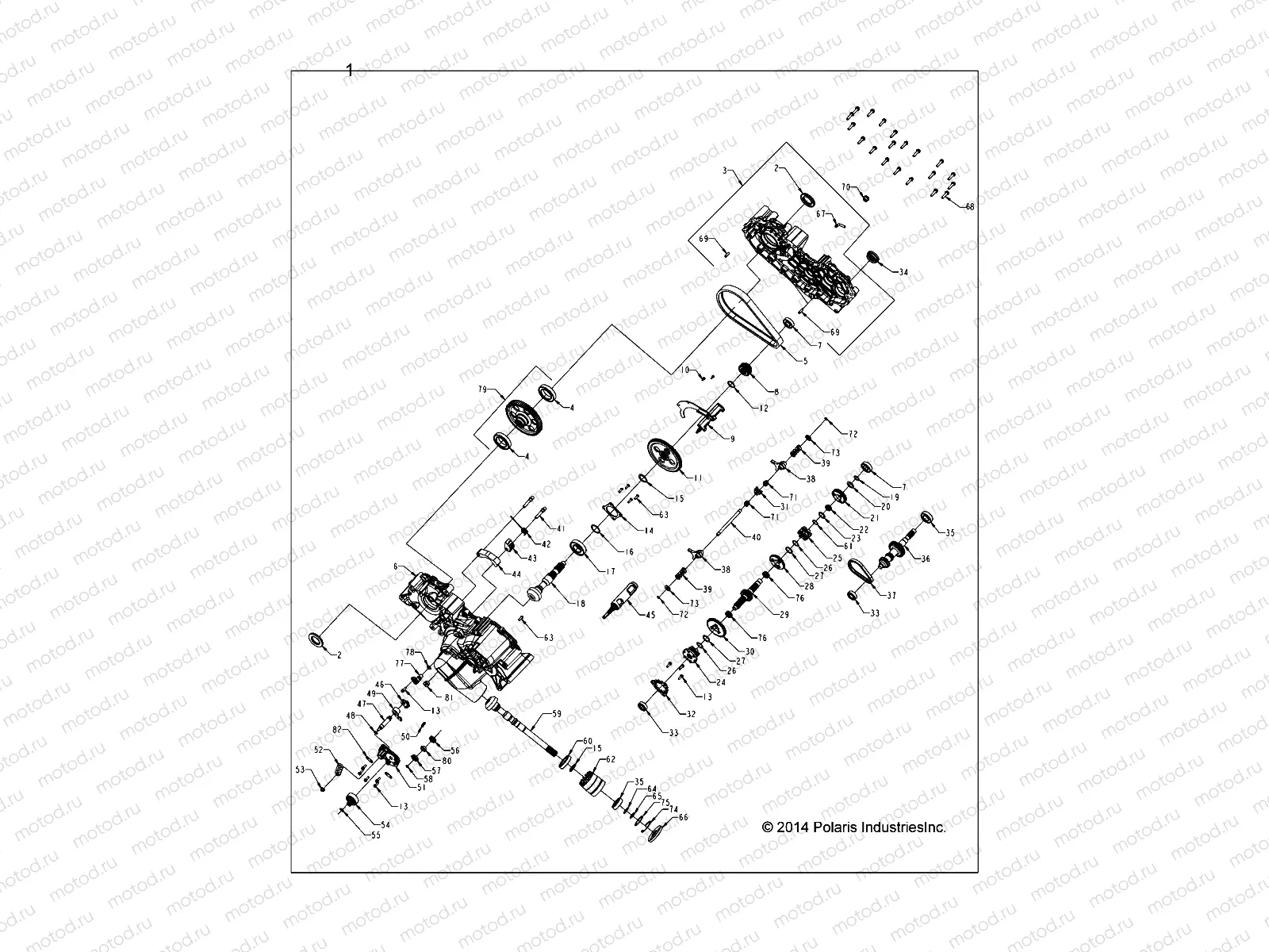 DRIVE TRAIN | DRIVE TRAIN, MAIN GEARCASE - A19SHE57FP