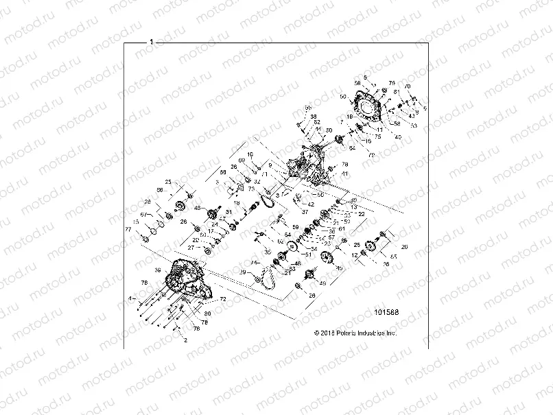 DRIVE TRAIN | DRIVE TRAIN, MAIN GEARCASE - A19SXA85B1/B4 (101588)