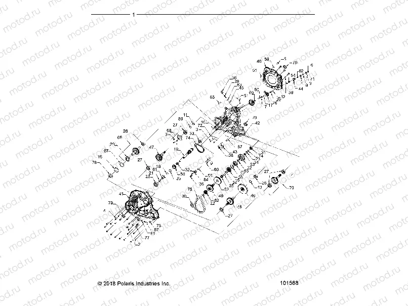 DRIVE TRAIN | DRIVE TRAIN, MAIN GEARCASE - A19SXM95AL