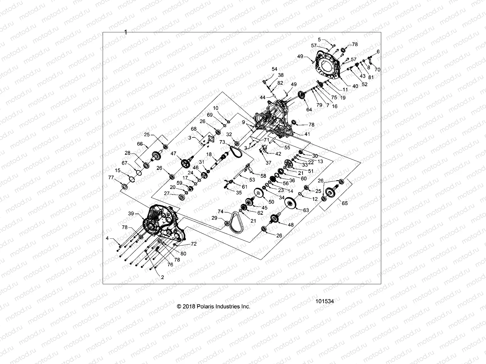 DRIVE TRAIN | DRIVE TRAIN, MAIN GEARCASE - A20SGE95AK (101534)