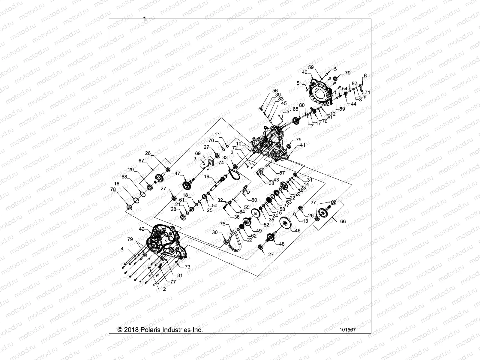 DRIVE TRAIN | DRIVE TRAIN, MAIN GEARCASE - A21SXN85A4 (101567)