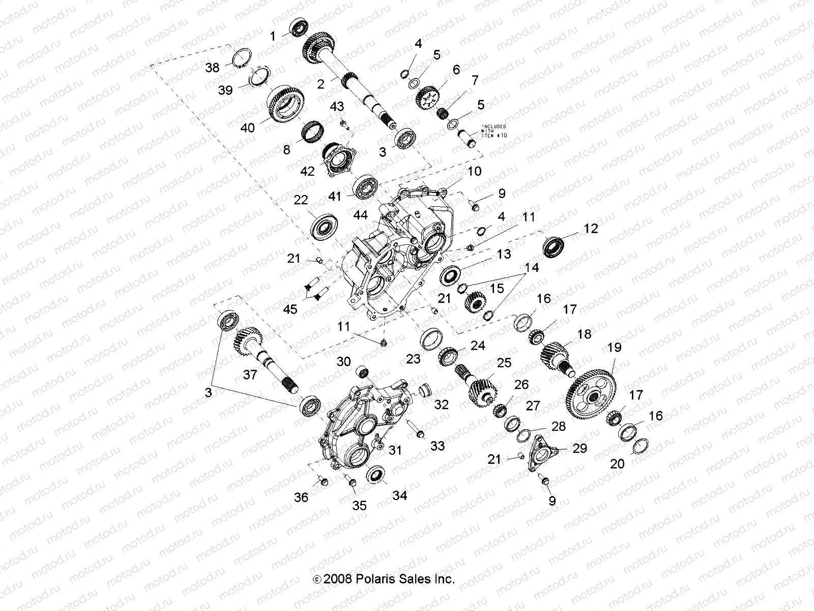 DRIVE TRAIN | DRIVE TRAIN, MAIN GEARCASE INTERNAL COMPONENTS 1 - R09VH76AX (49RGRTRANSINTL09RZR)