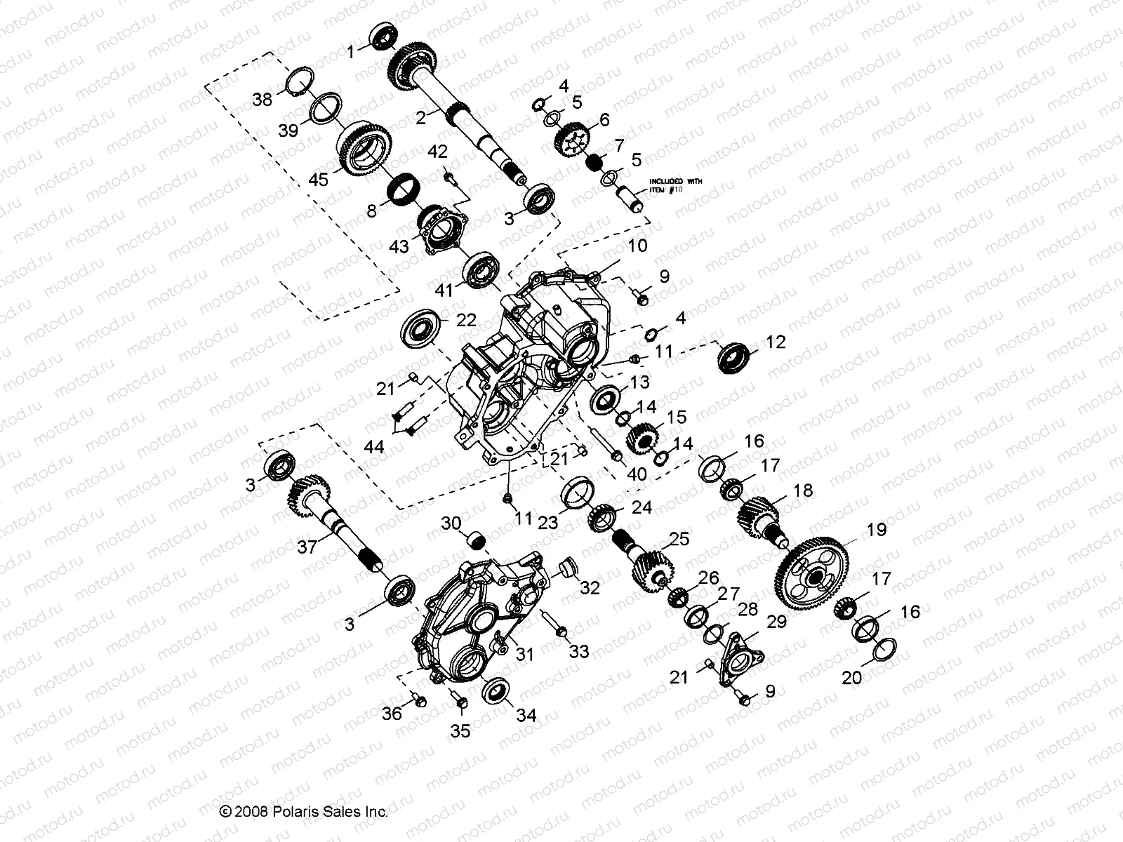 DRIVE TRAIN | DRIVE TRAIN, MAIN GEARCASE INTERNAL COMPONENTS 1 - R09VH76FX (49RGRTRANSINTL09RZRI)