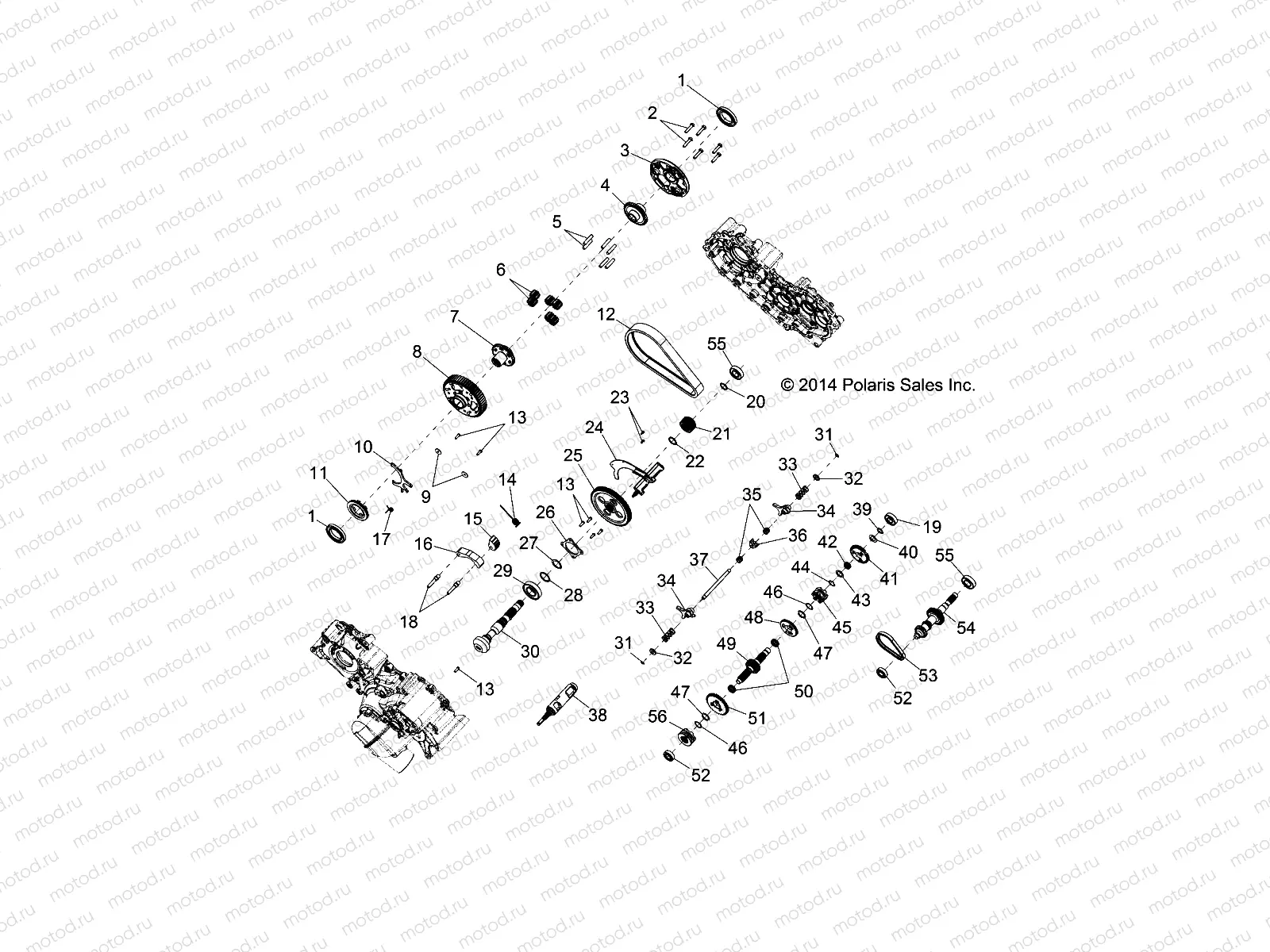 DRIVE TRAIN | DRIVE TRAIN, MAIN GEARCASE INTERNAL - R14WH76AA (49RGRTRANS1332977)