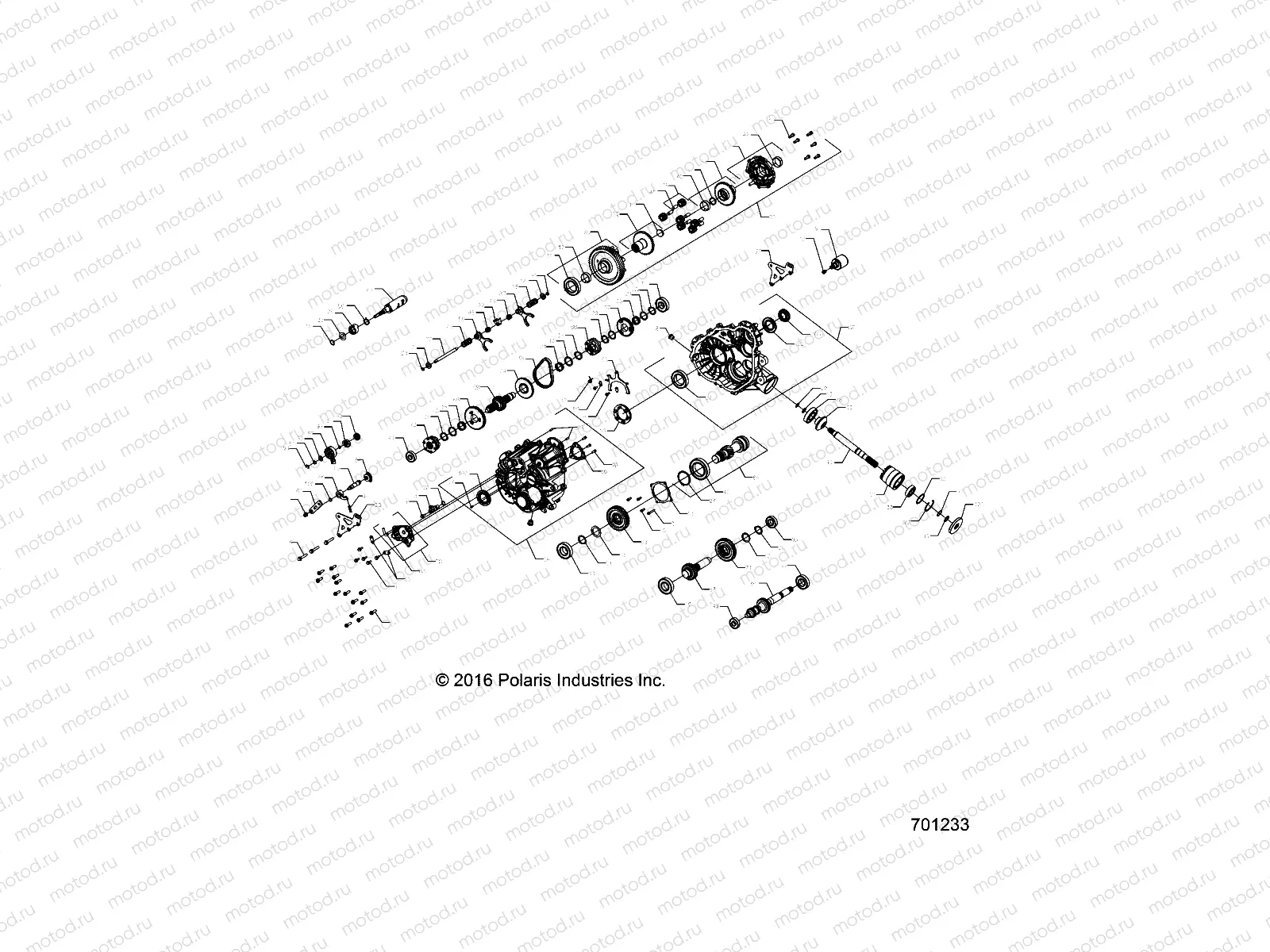 DRIVE TRAIN | DRIVE TRAIN, MAIN GEARCASE INTERNAL - R17RVE99NY (701233)