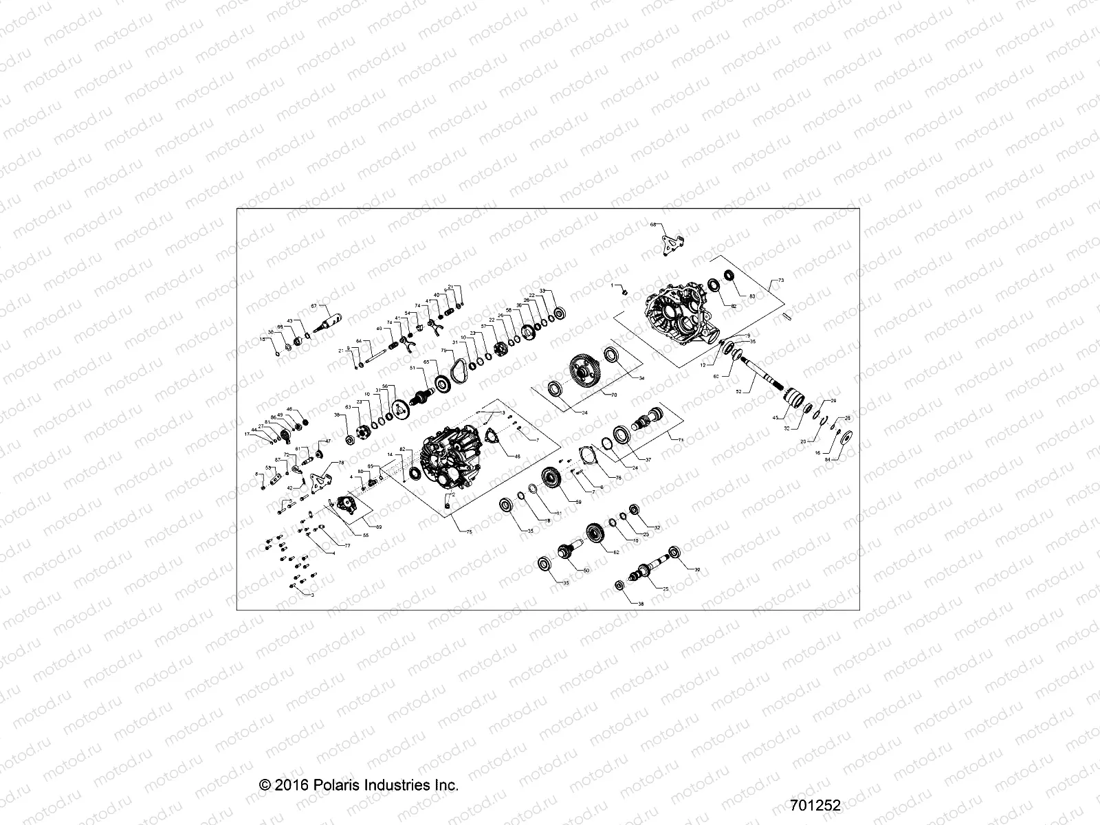 DRIVE TRAIN | DRIVE TRAIN, MAIN GEARCASE INTERNAL - R17RVM99AM/BM (701252)