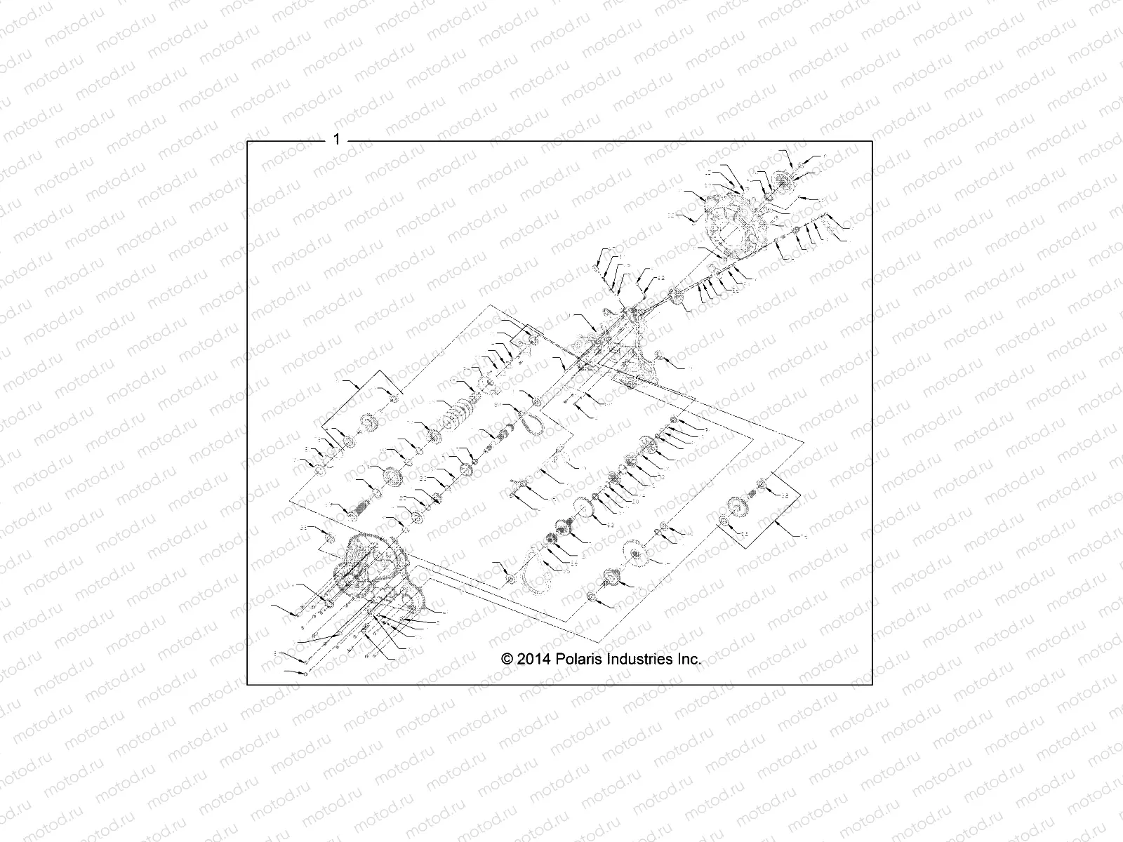 DRIVE TRAIN | DRIVE TRAIN, MAIN GEARCASE INTERNALS - R14WH9EMD (49RGRTRANSINTL1333270)