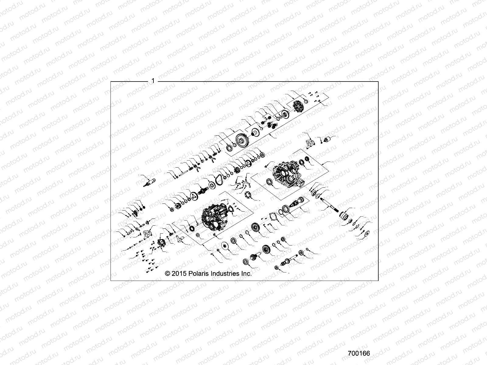 DRIVE TRAIN | DRIVE TRAIN, MAIN GEARCASE, INTERNALS - R15RMA32FA (700166)
