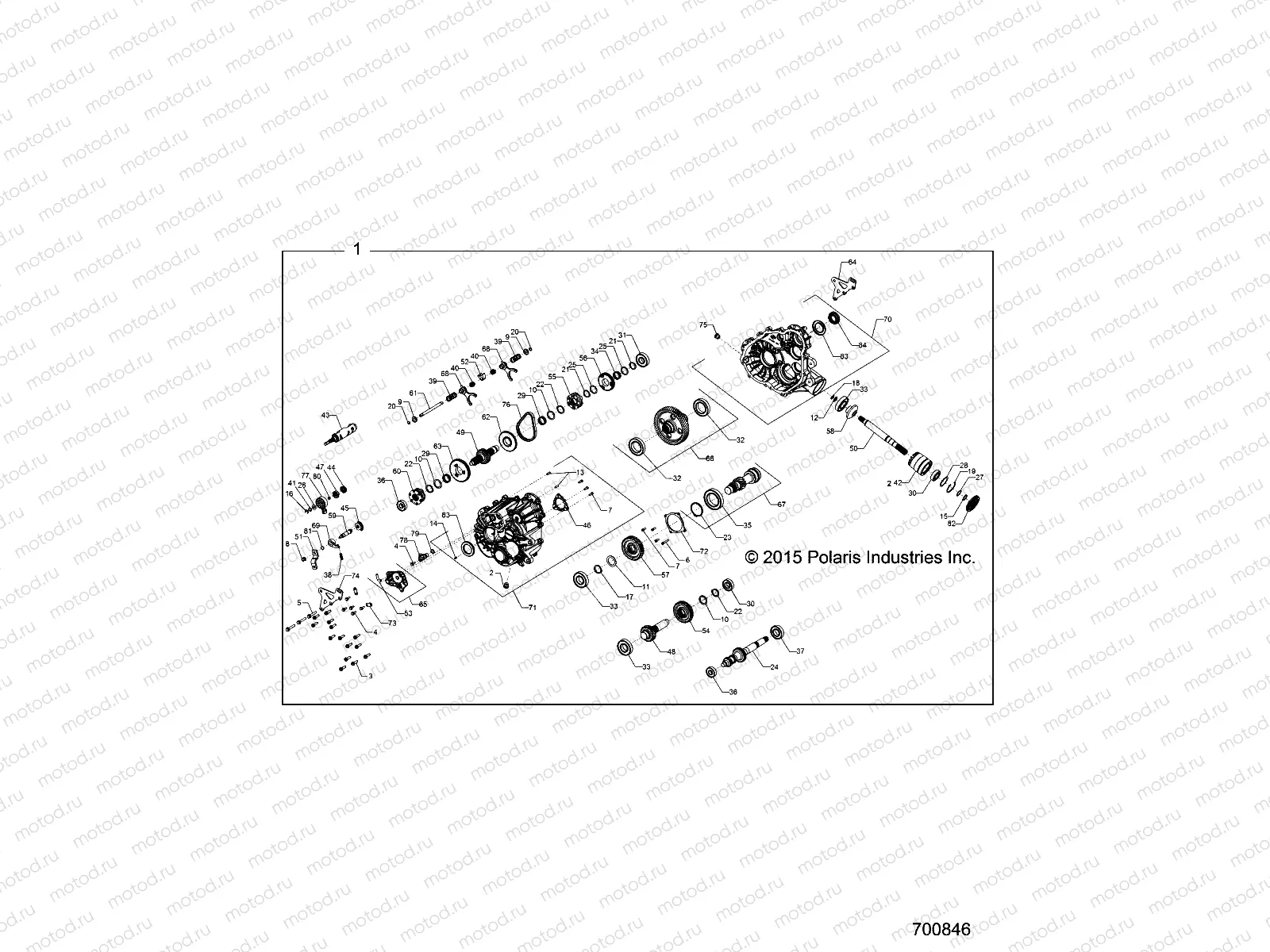 DRIVE TRAIN | DRIVE TRAIN, MAIN GEARCASE INTERNALS - R16RGE99A7/AE/AV (700276)