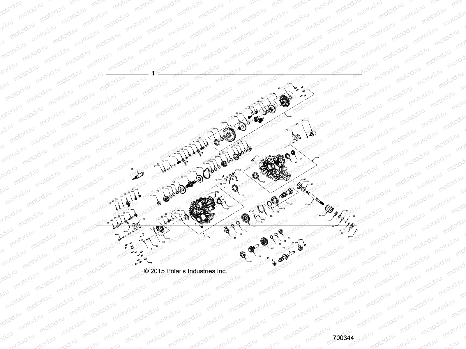 DRIVE TRAIN | DRIVE TRAIN, MAIN GEARCASE INTERNALS - R16RTAD1A1(700344)