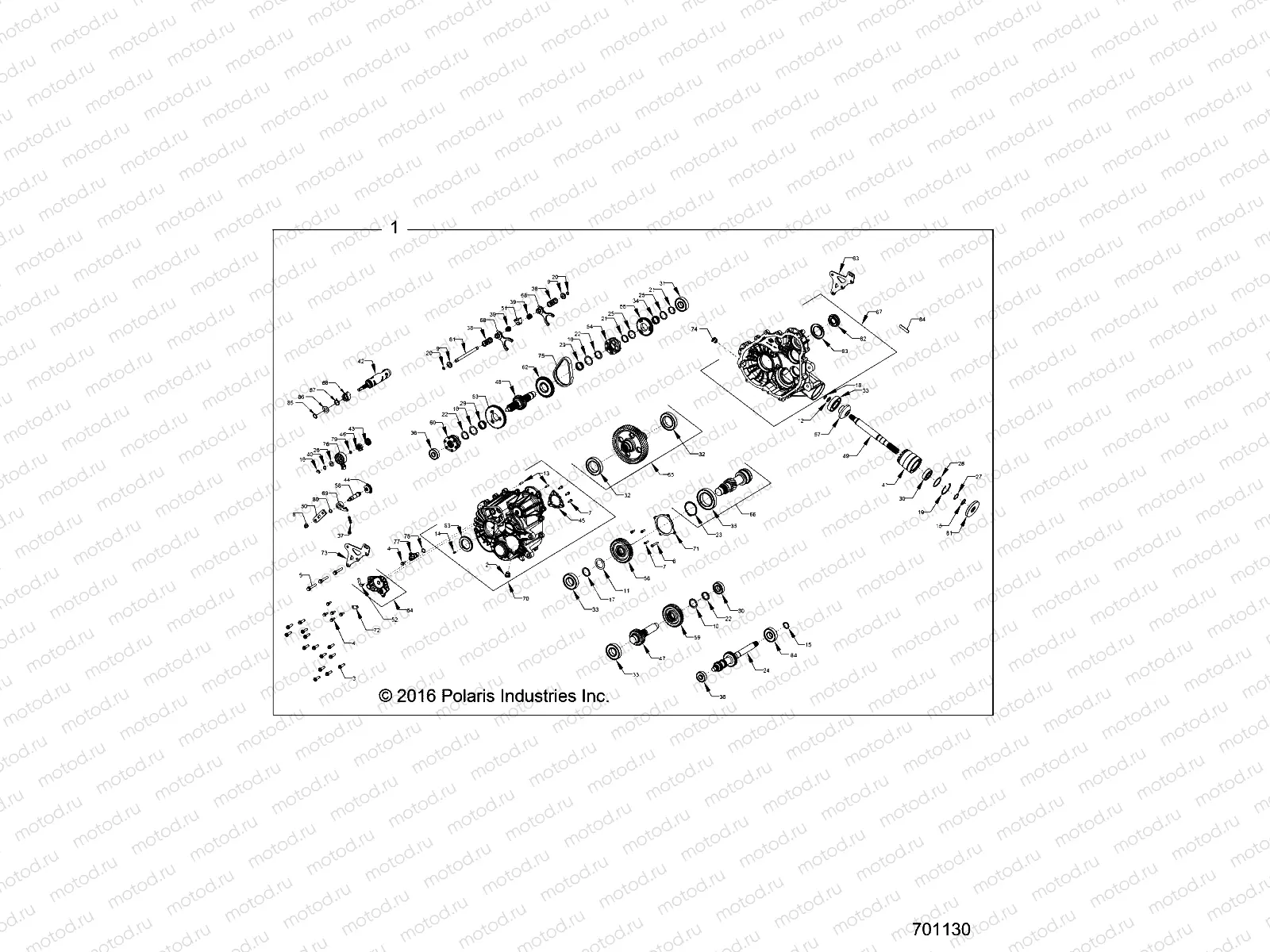 DRIVE TRAIN | DRIVE TRAIN, MAIN GEARCASE INTERNALS - R17RTM99AM/BM (701130)