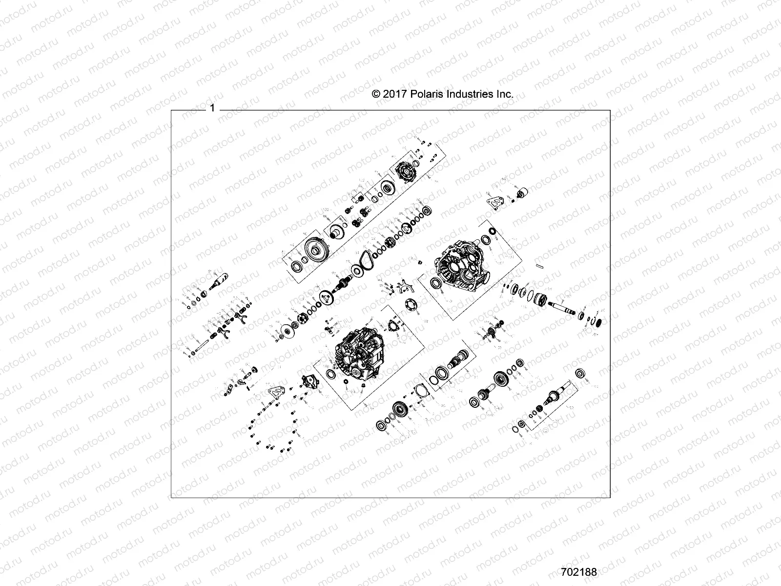 DRIVE TRAIN | DRIVE TRAIN, MAIN GEARCASE INTERNALS - R18RRE99FM/SFB/SCM (702188)