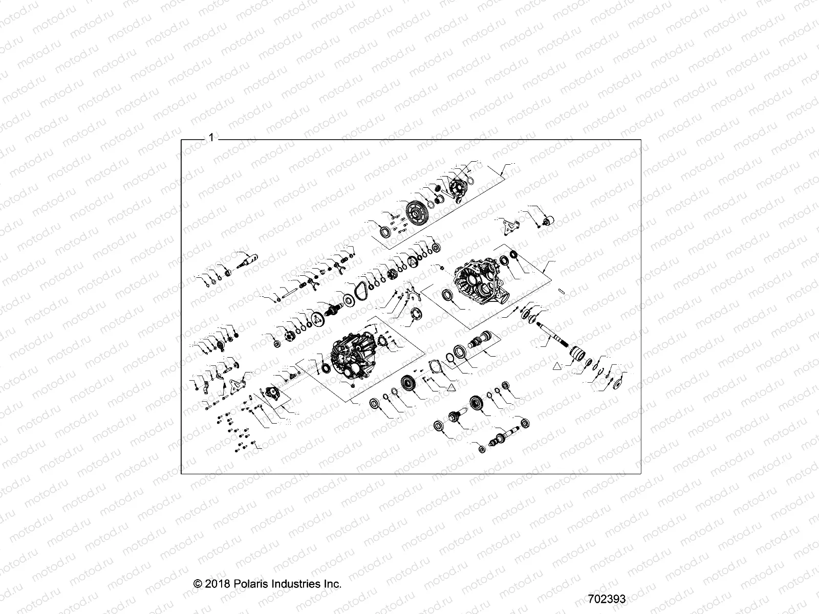 DRIVE TRAIN | DRIVE TRAIN, MAIN GEARCASE INTERNALS - R19RHE99AD/BD/LD/KAK/BK (701474)