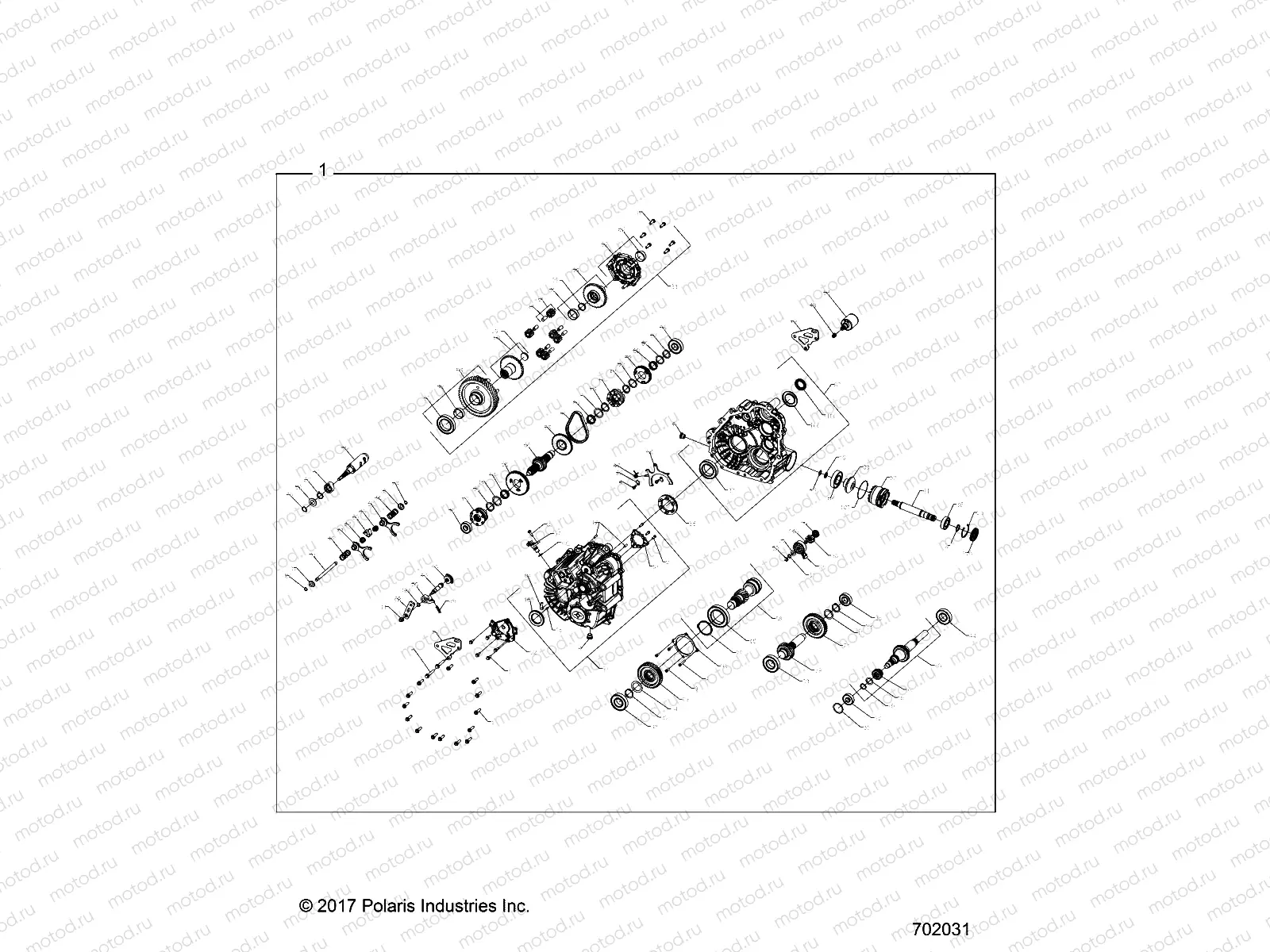 DRIVE TRAIN | DRIVE TRAIN, MAIN GEARCASE INTERNALS (TO 7/01/2018) - R19RSE99AS/A1/A9/AD/AV/B1/B9/BS/BD/BV (702031)