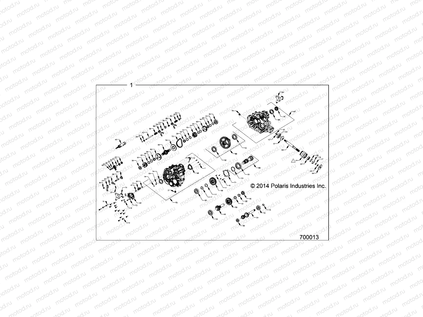 DRIVE TRAIN | DRIVE TRAIN, MAIN GEARCASE INTERNALS - Z15VCE87AT/AV (700013)