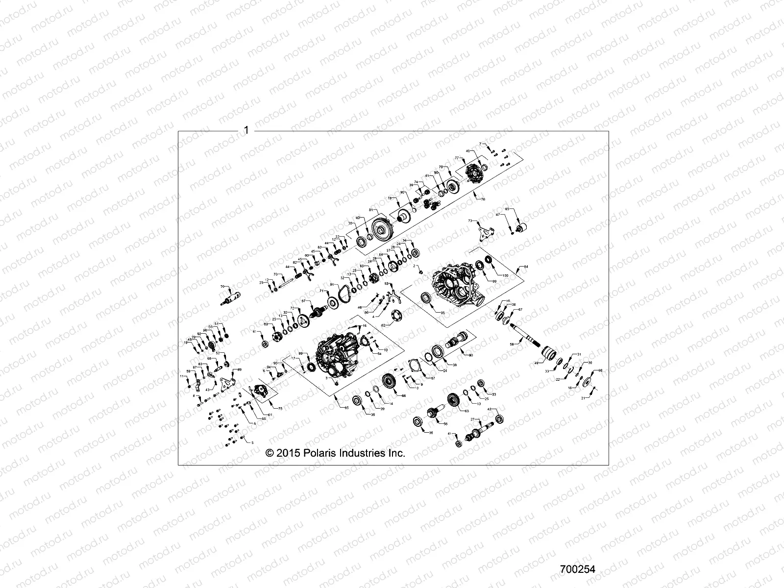 DRIVE TRAIN | DRIVE TRAIN, MAIN GEARCASE INTERNALS - Z16VAE87A9/AL/AR/AU/AW (700254)