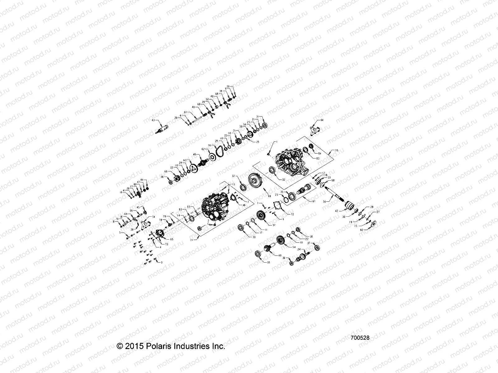 DRIVE TRAIN | DRIVE TRAIN, MAIN GEARCASE INTERNALS - Z16VBE87NR (700528)