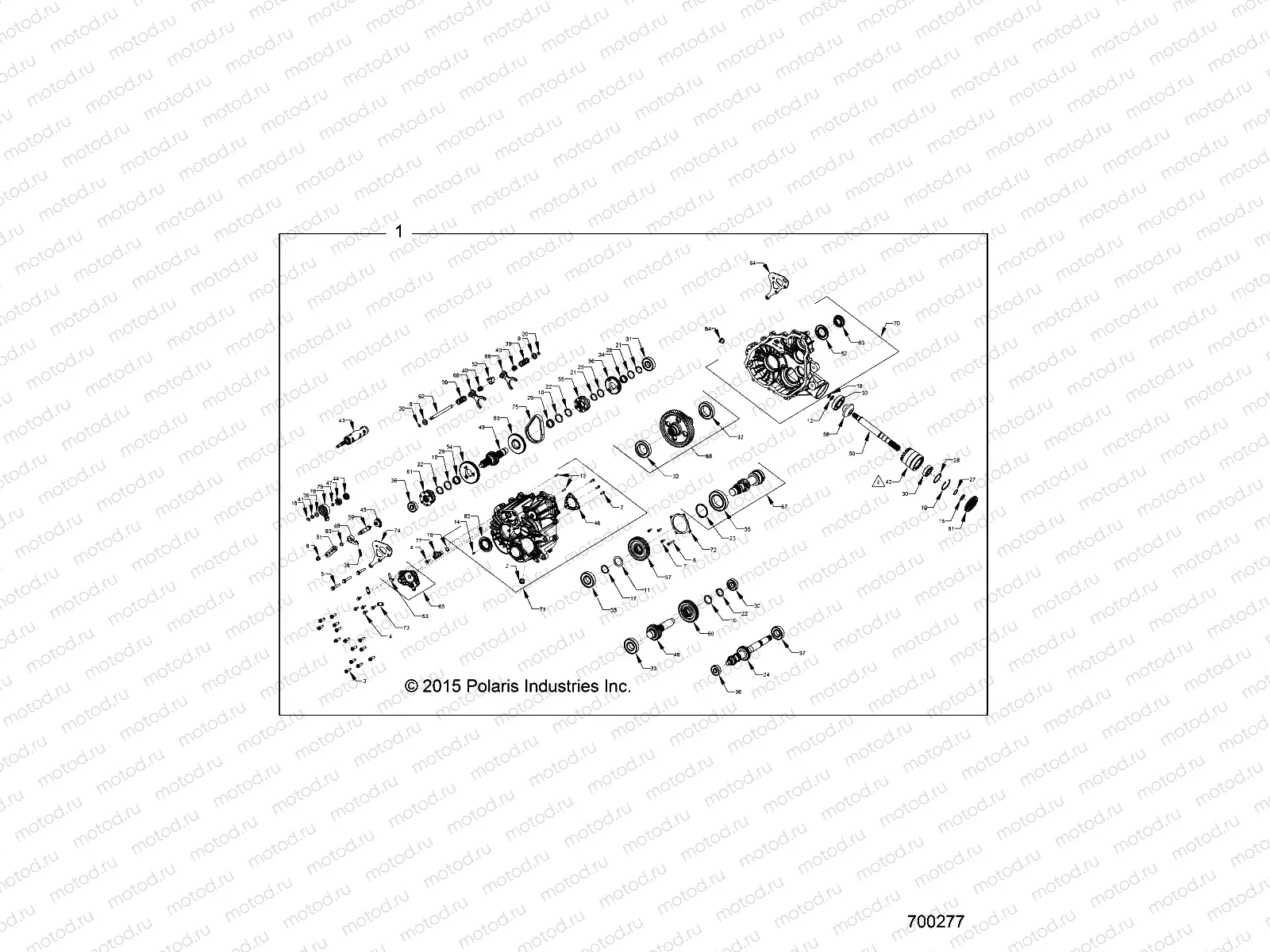 DRIVE TRAIN | DRIVE TRAIN, MAIN GEARCASE INTERNALS - Z16VDM99AM (700277)