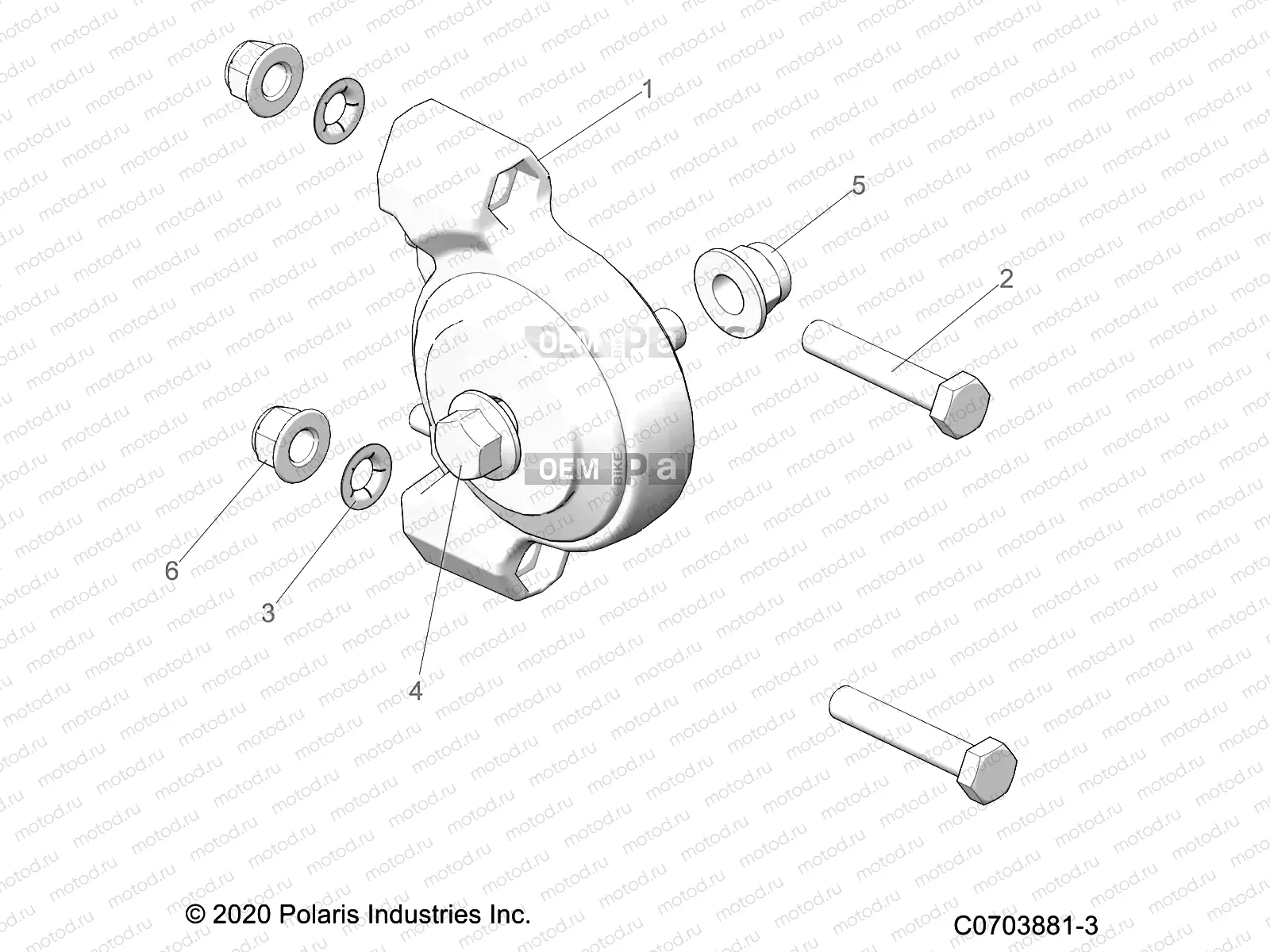 DRIVE TRAIN | DRIVE TRAIN, MAIN GEARCASE, ISOLATOR - D22P2A99A4/A99B4/E99A4/F99A4/G99A4 (C0703881-3)