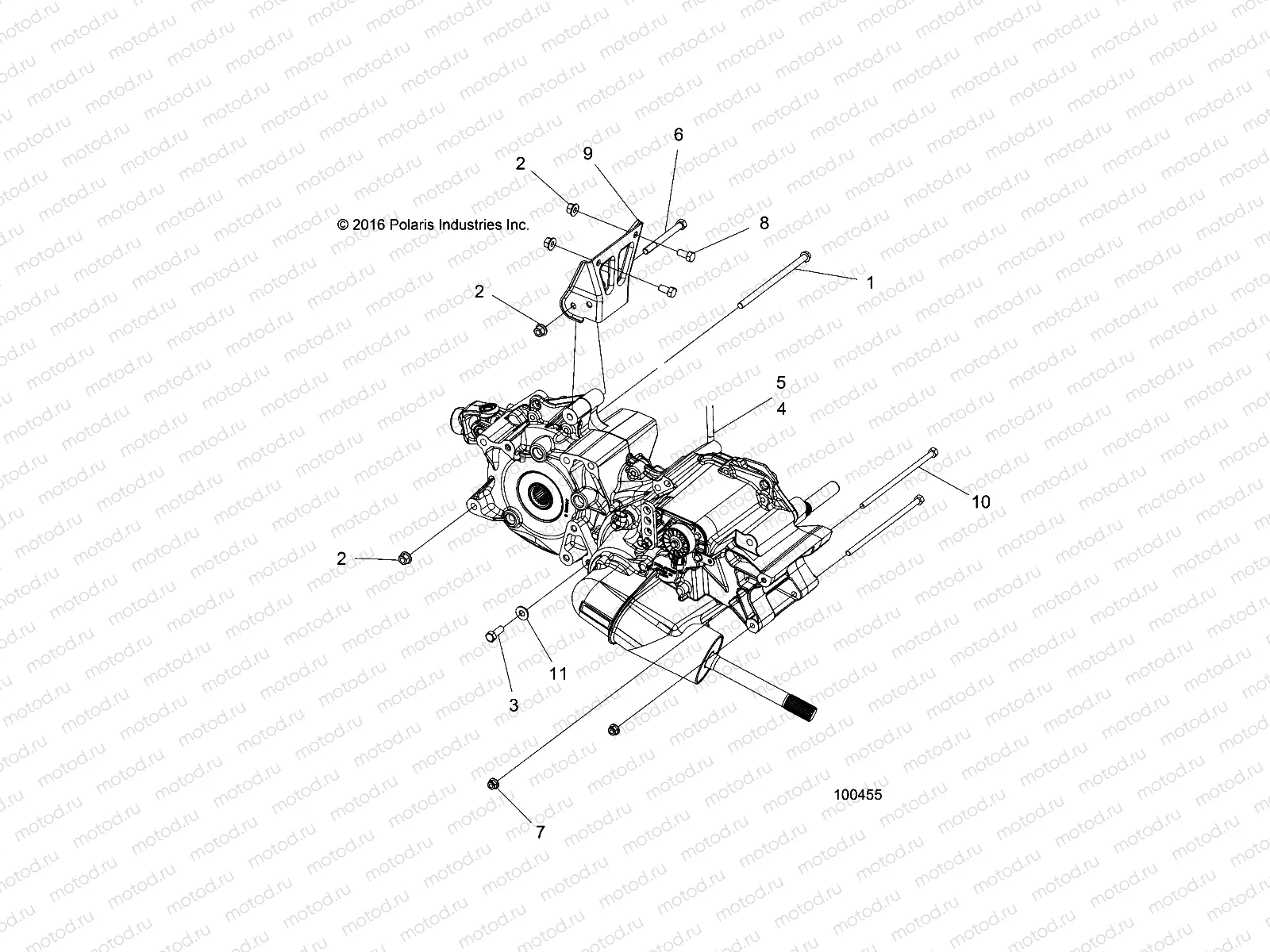DRIVE TRAIN | DRIVE TRAIN, MAIN GEARCASE MOUNTING - A19S6E57R1