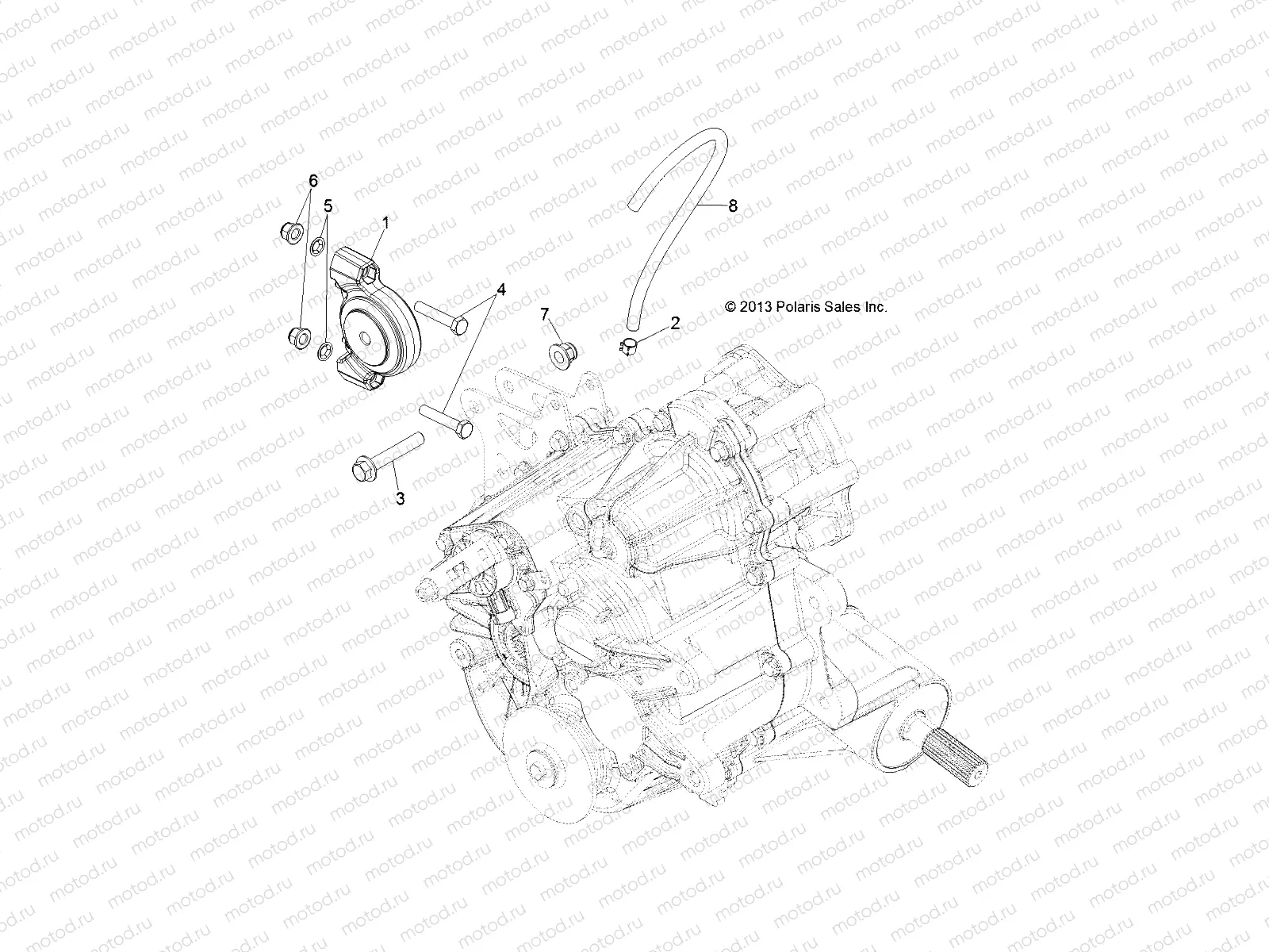 DRIVE TRAIN | DRIVE TRAIN, MAIN GEARCASE MOUNTING - D142M9JDJ/1L9JDJ/1D9JDJ/2D9JDJ (49BRUTUSGCMNMTG13)