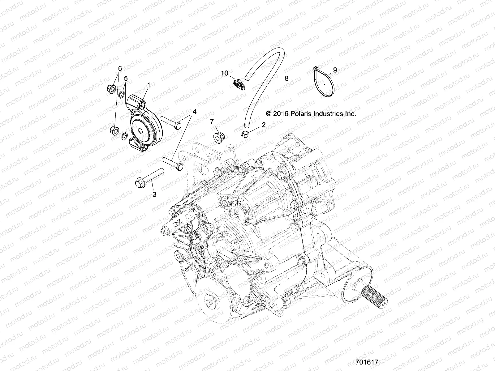 DRIVE TRAIN | DRIVE TRAIN, MAIN GEARCASE MOUNTING - D17B3/4PD1AJ (701617)
