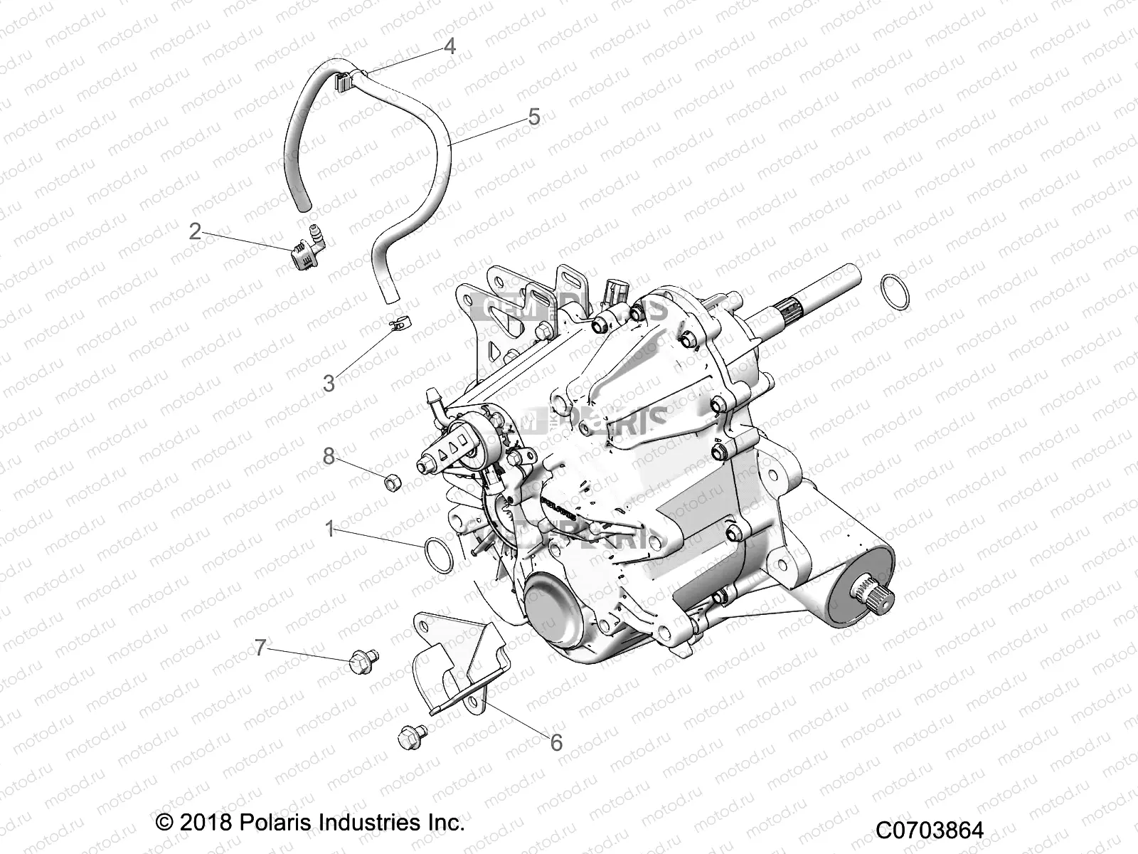 DRIVE TRAIN | DRIVE TRAIN, MAIN GEARCASE, MOUNTING - D21BEP99A4/B4/GP99A4 (C0703864)