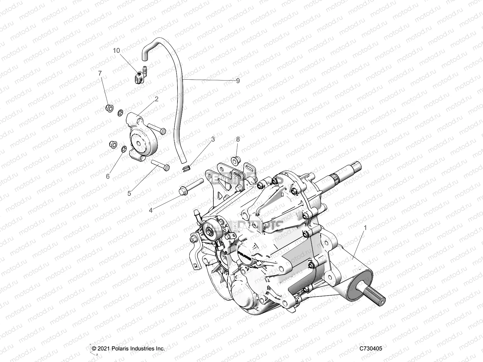 DRIVE TRAIN | DRIVE TRAIN, MAIN GEARCASE, MOUNTING - D22M4A57B4/G57B4 (C730405)