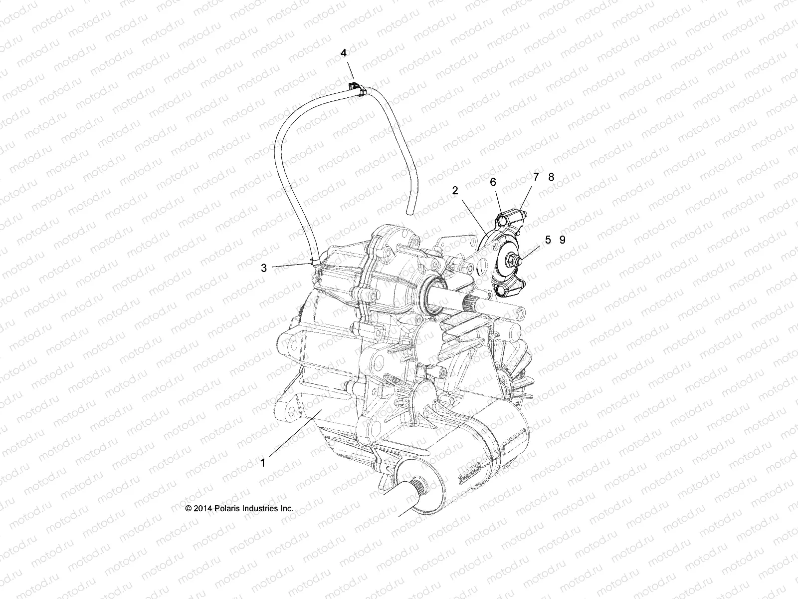 DRIVE TRAIN | DRIVE TRAIN, MAIN GEARCASE MOUNTING - R15RTAD1FA (49RGRGEARCASEMTG151KDSL)