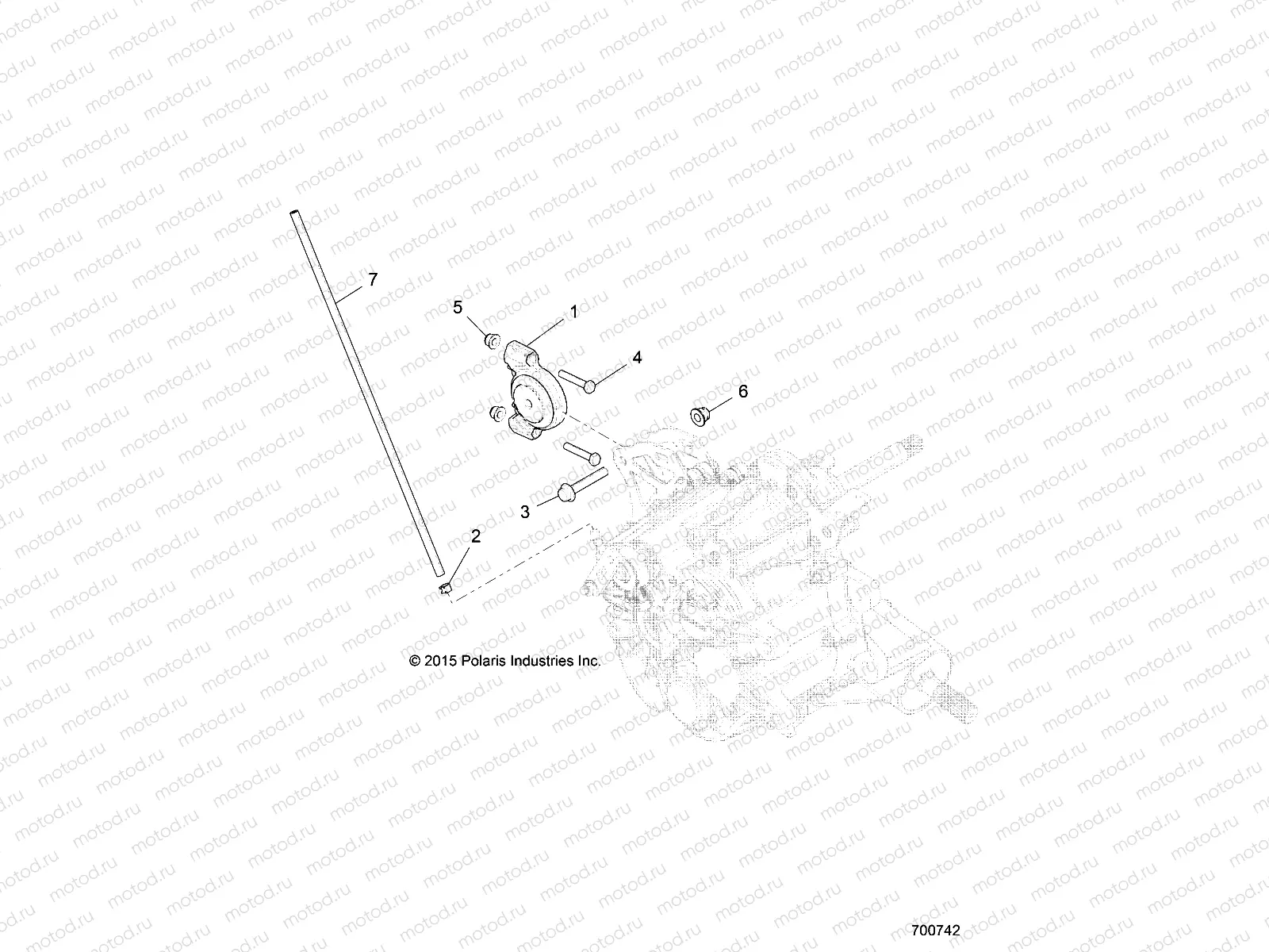 DRIVE TRAIN | DRIVE TRAIN, MAIN GEARCASE MOUNTING - R16RDA57A1/B1 (700742)