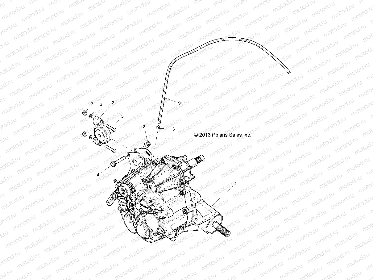 DRIVE TRAIN | DRIVE TRAIN, MAIN GEARCASE MOUNTING - R16RGE99A7/AE/AV (49RGRTRANSMTG14RZR1000)