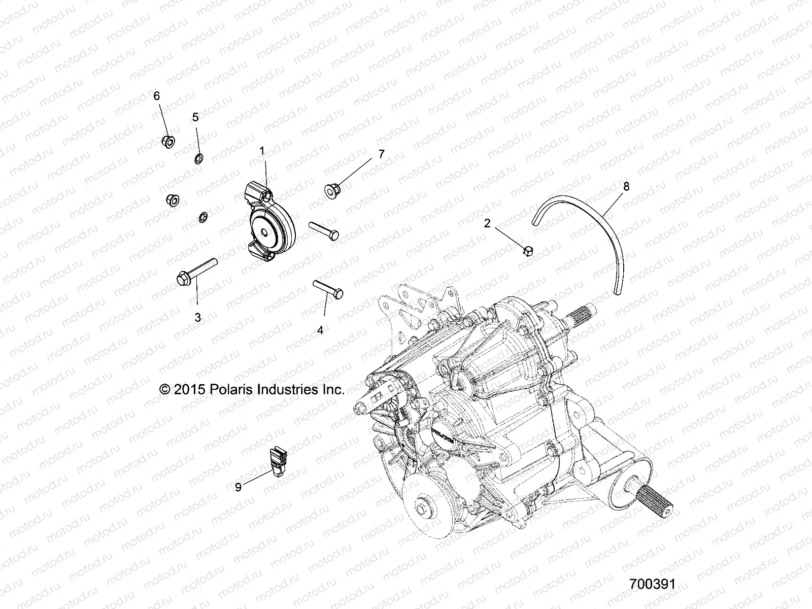 DRIVE TRAIN | DRIVE TRAIN, MAIN GEARCASE MOUNTING - R17RT_99 ALL OPTIONS (700391)
